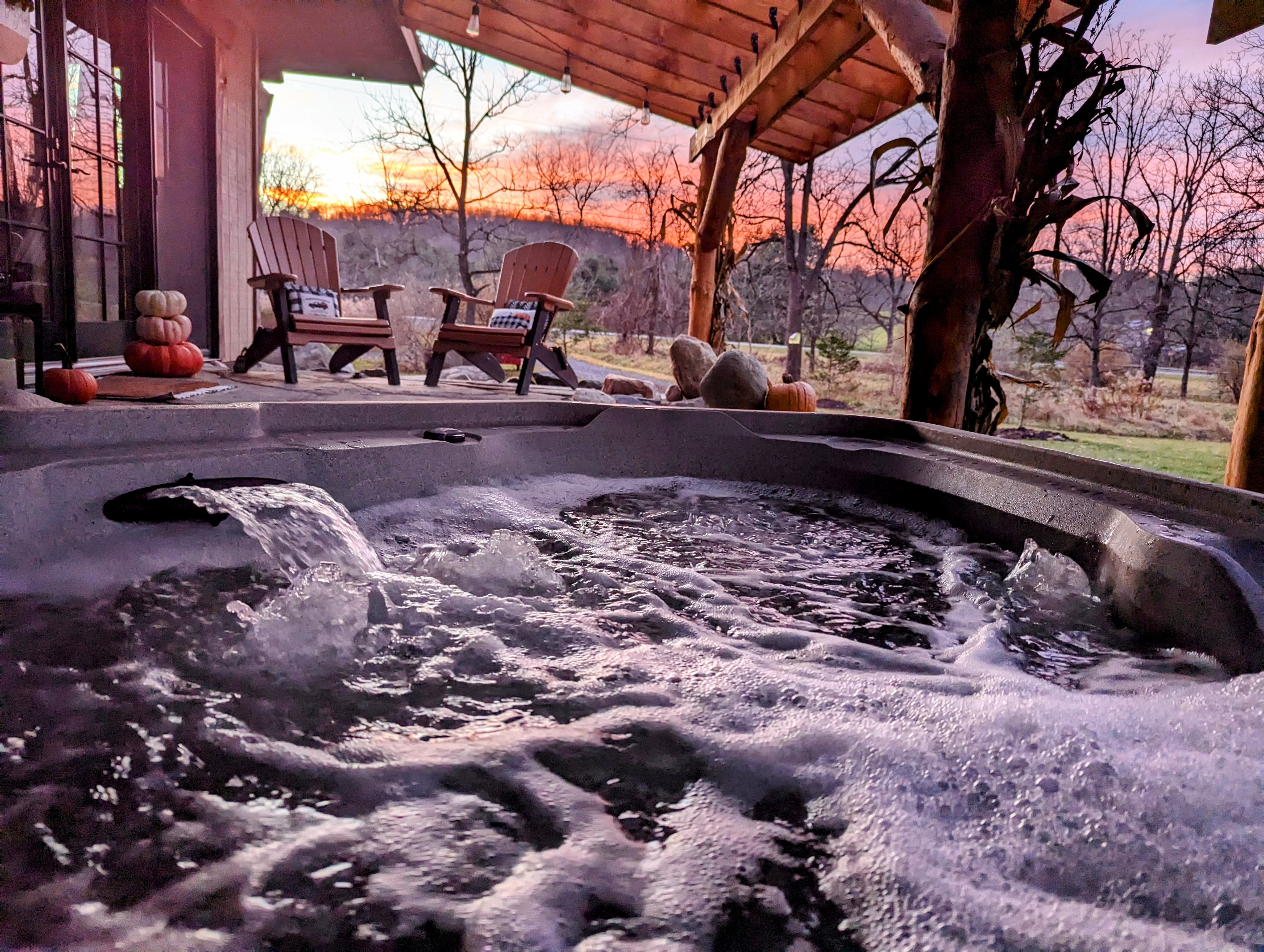 Hot Tub in the Finger Lakes near Seneca Lake
