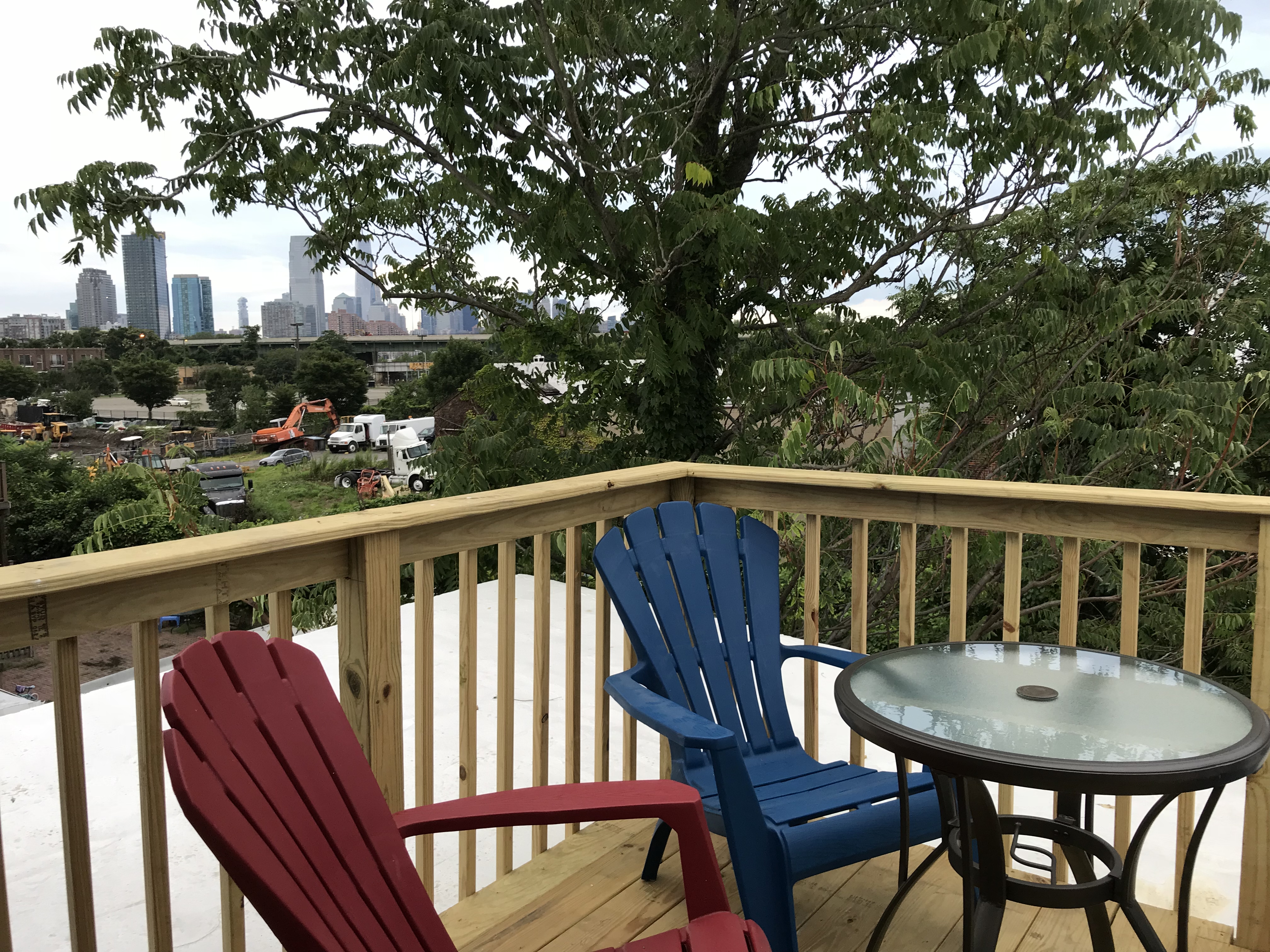 Cozy Alcove Studio Apt w Outdoor deck w NYC Views in Ward F (councilmember Jermaine D. Robinson), Jersey City