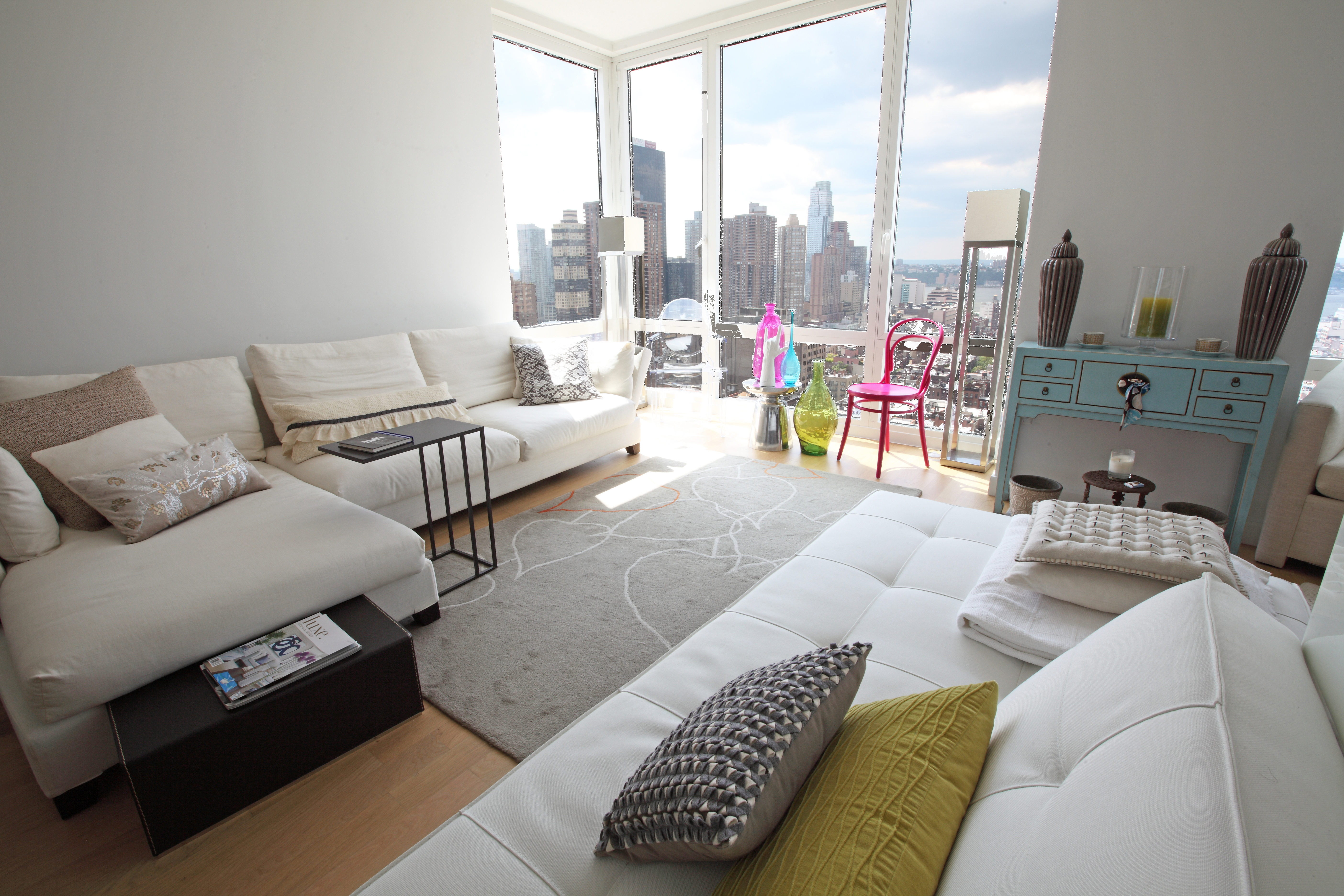 contemporary design in times sq in Hell's Kitchen, New York City