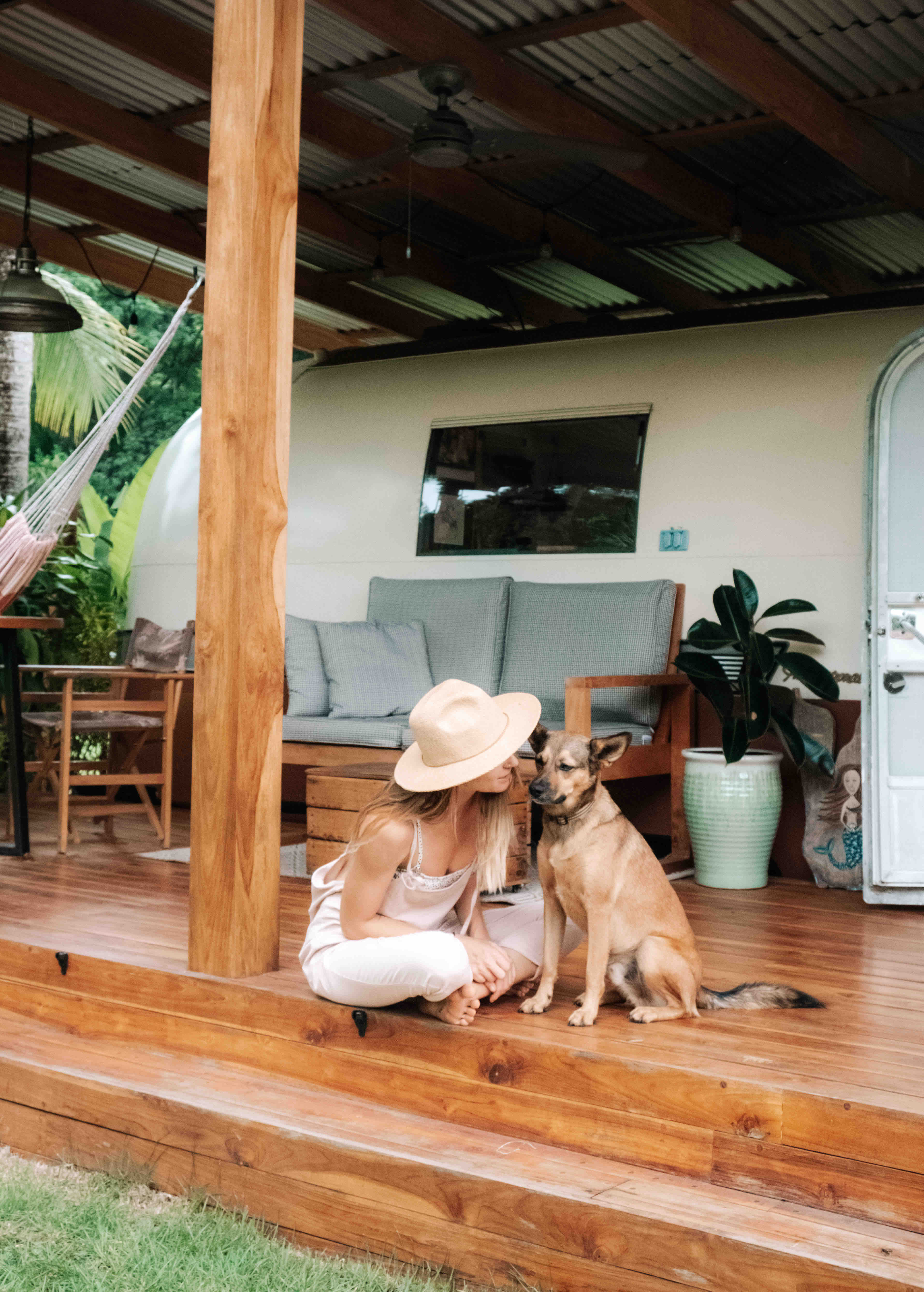 La Caravana. Beach front Airstream living Tiny houses for Rent