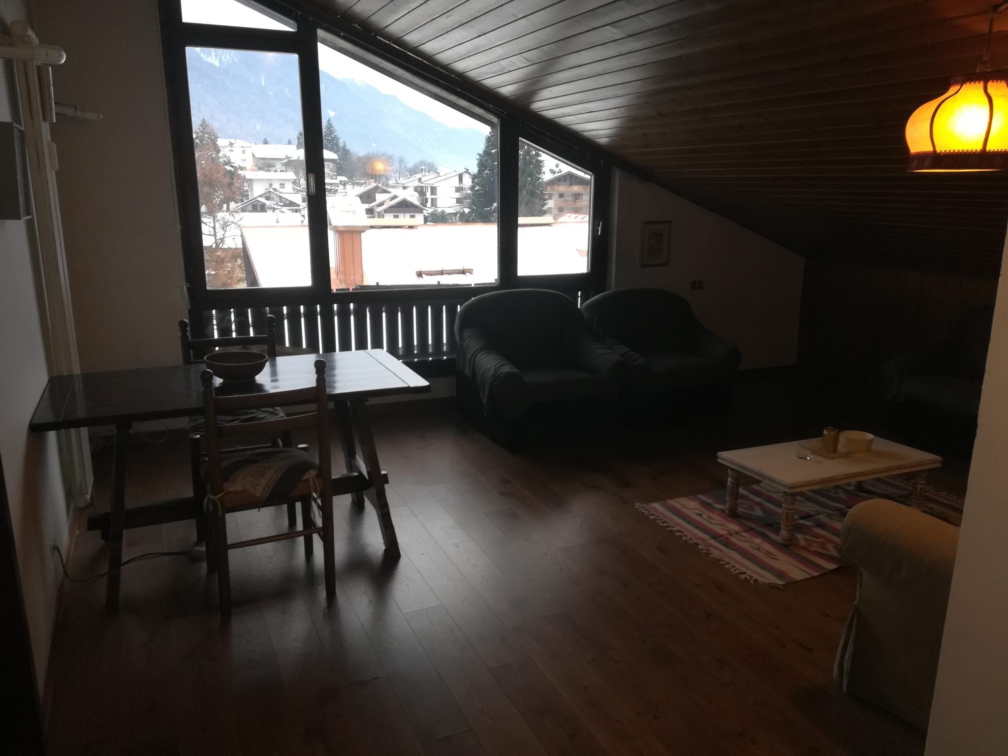 Attic with a magnificent view of the mountains