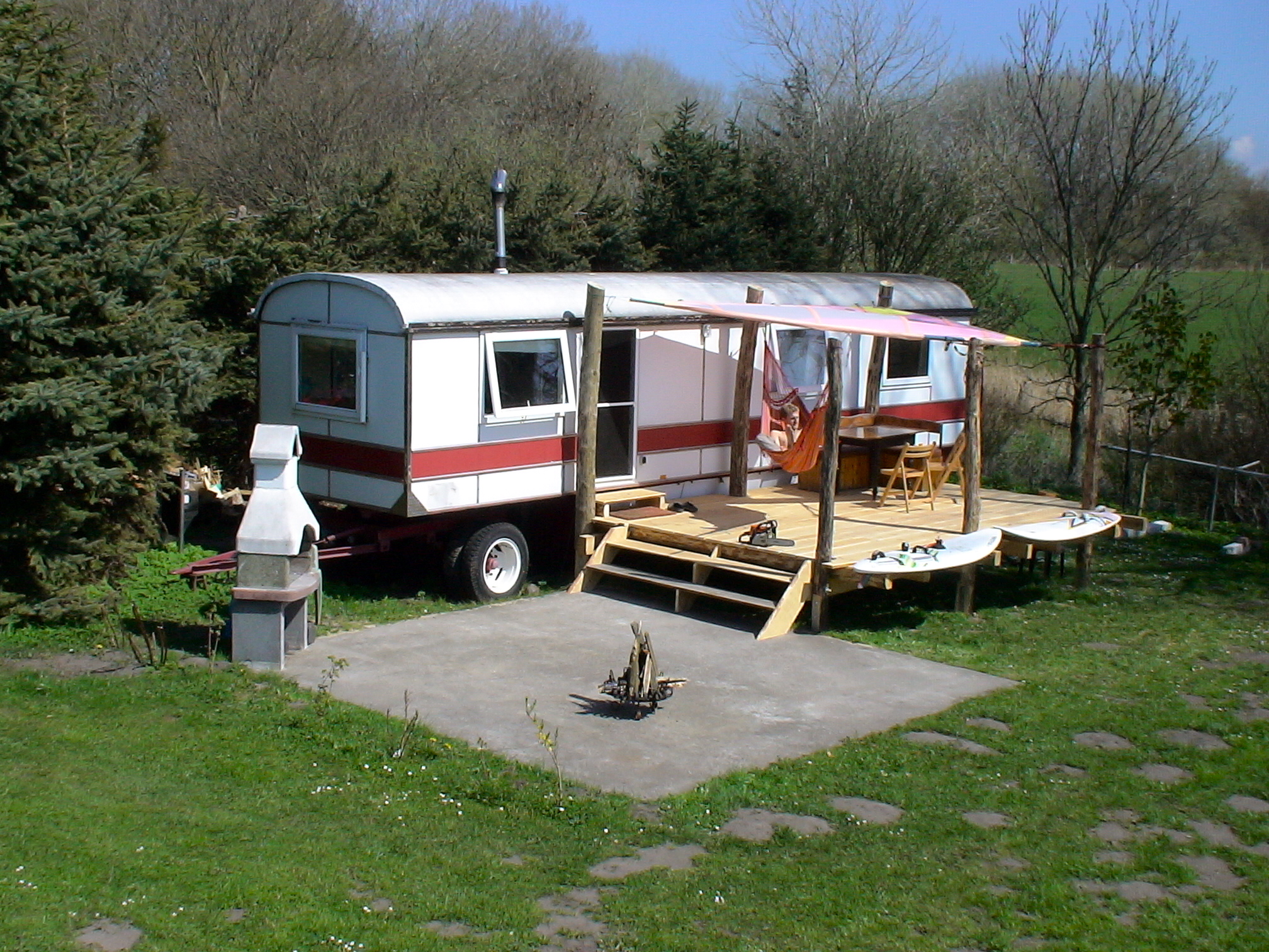 Urlaub im Zirkuswagen Wohnwagen zur Miete in Ummanz, Mecklenburg