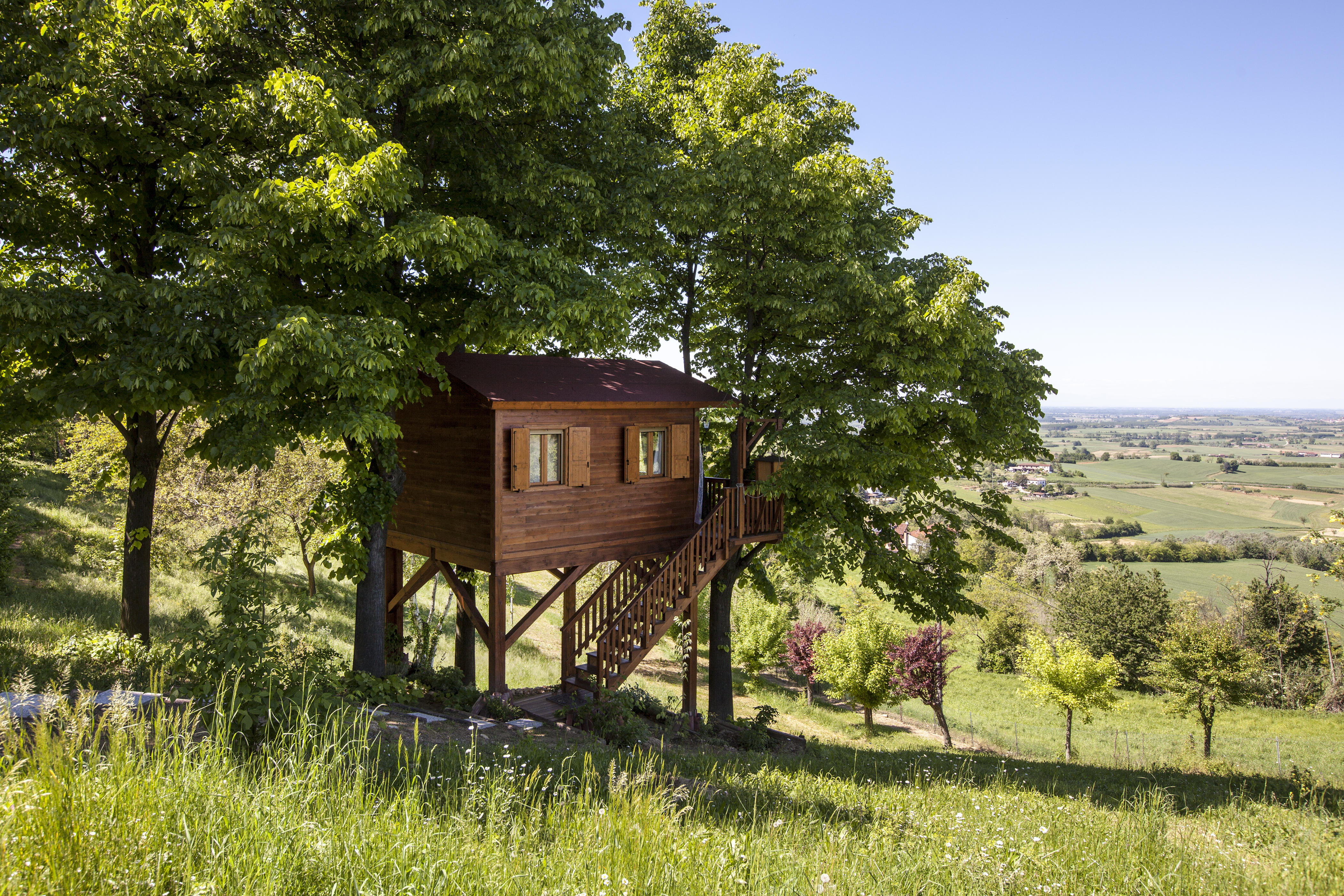 Aroma N Tica Treehouseinmonferrato Blockhutten Zur Miete In San Salvatore Monferrato Alessandria Italien