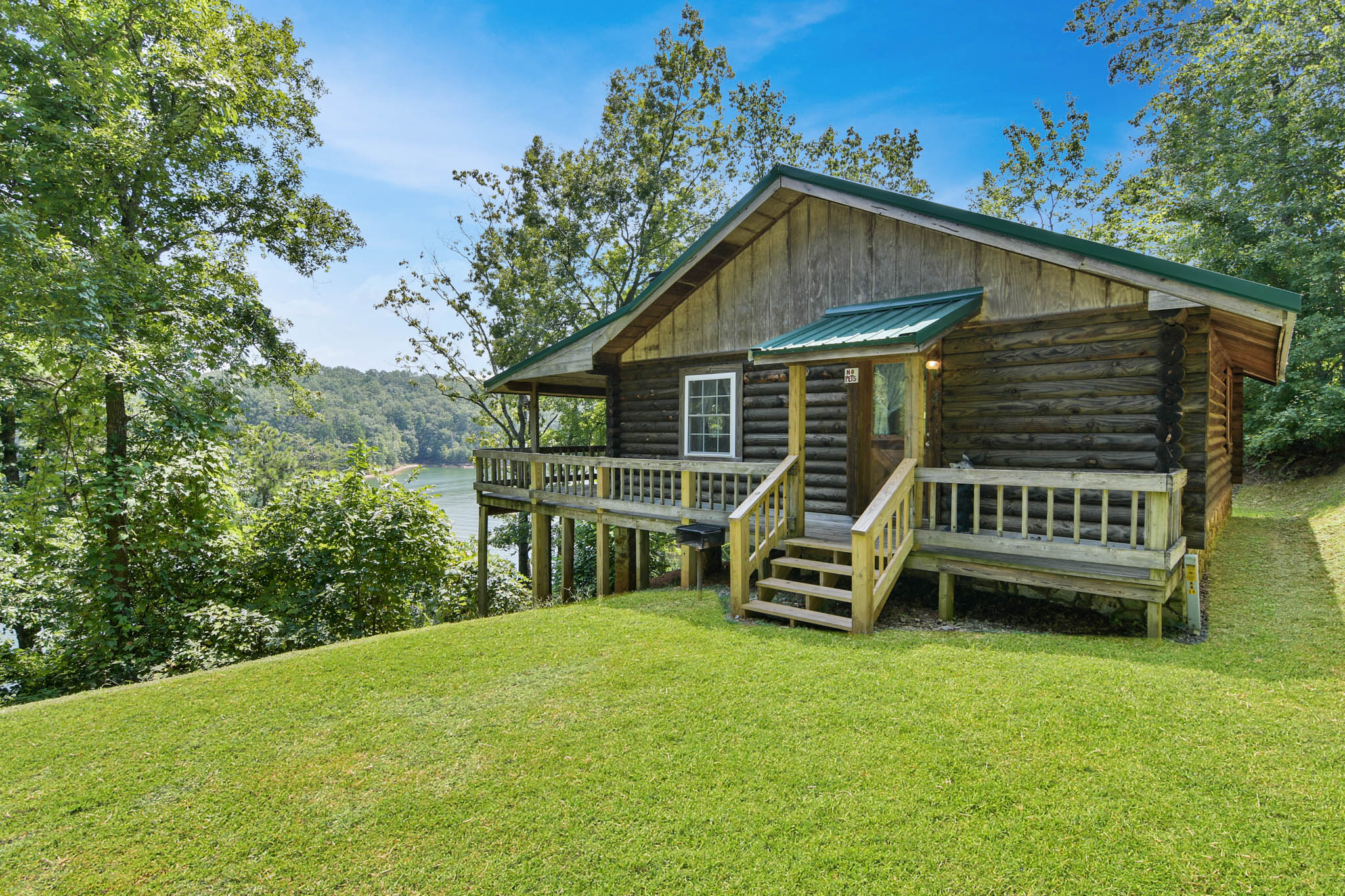 Lakeside Log Cabin 3 at Carters Lake Cabins for Rent in Chatsworth