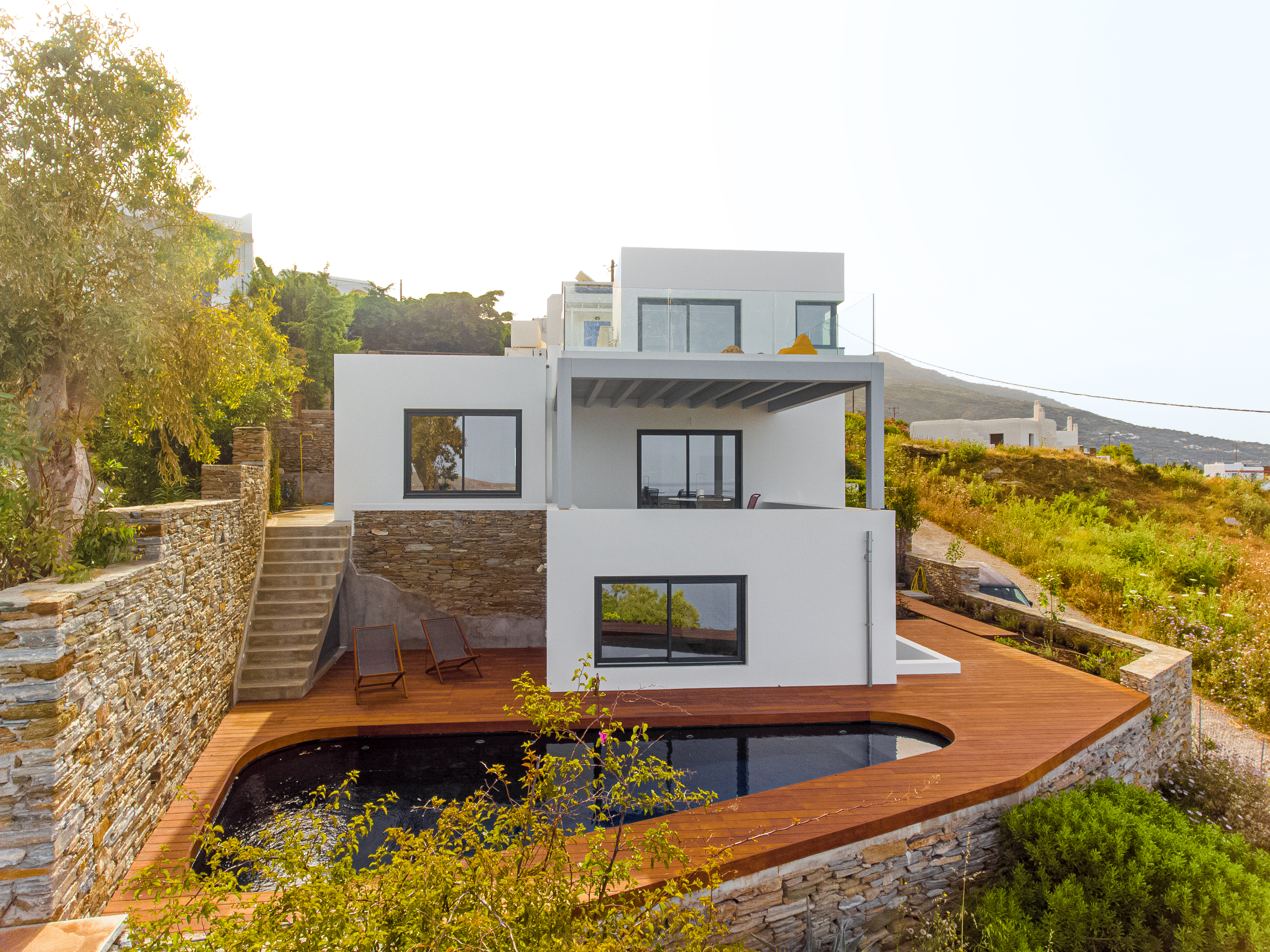 Blue Frames Summer House-Floating over the Aegean