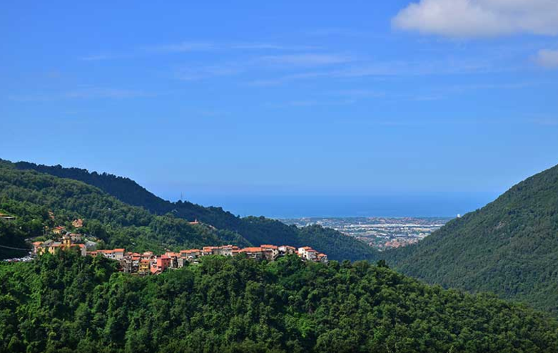Villa nestled in the Apuan Alps