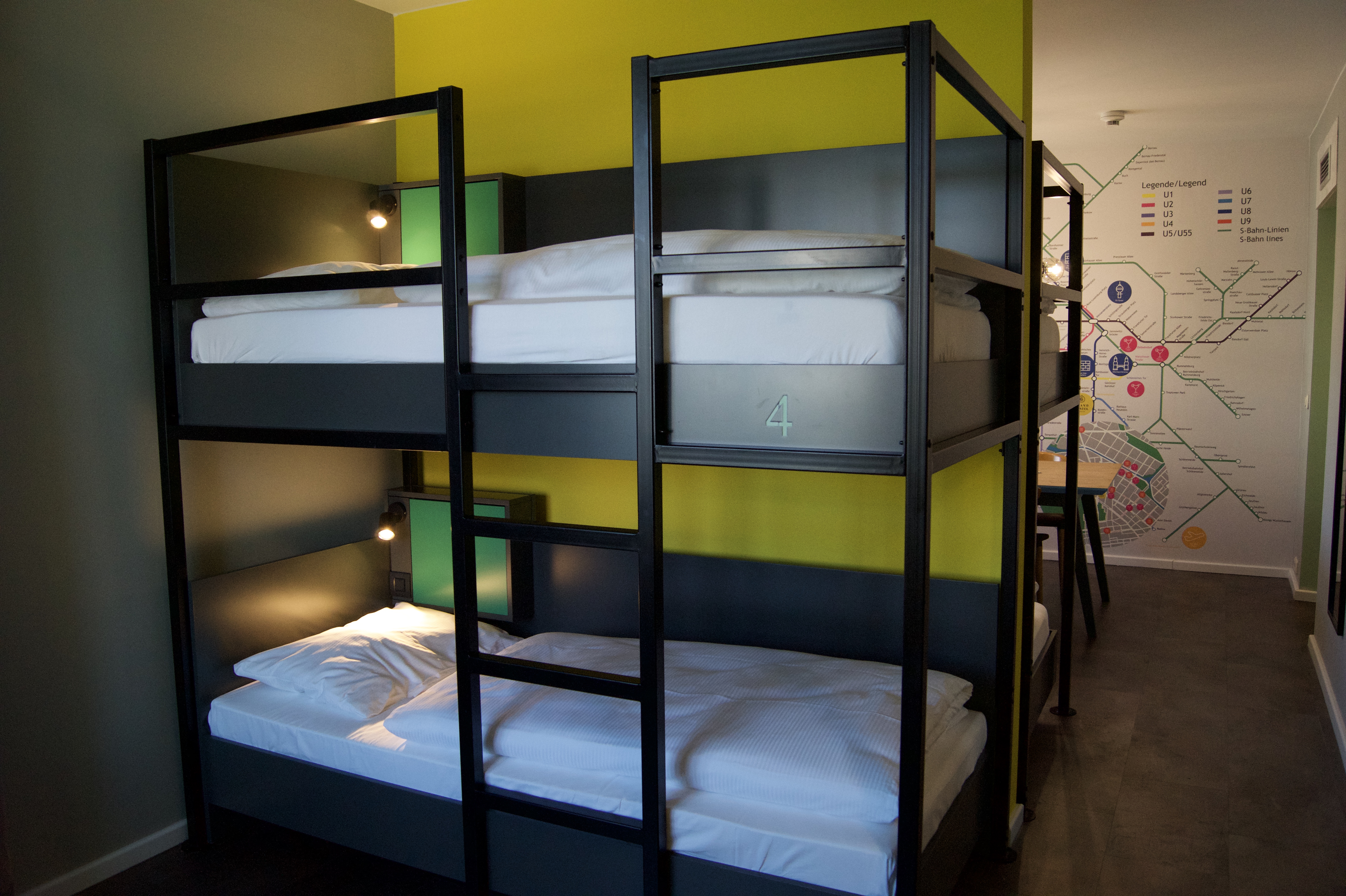 Bett im Hostel in Berlin Zentrum