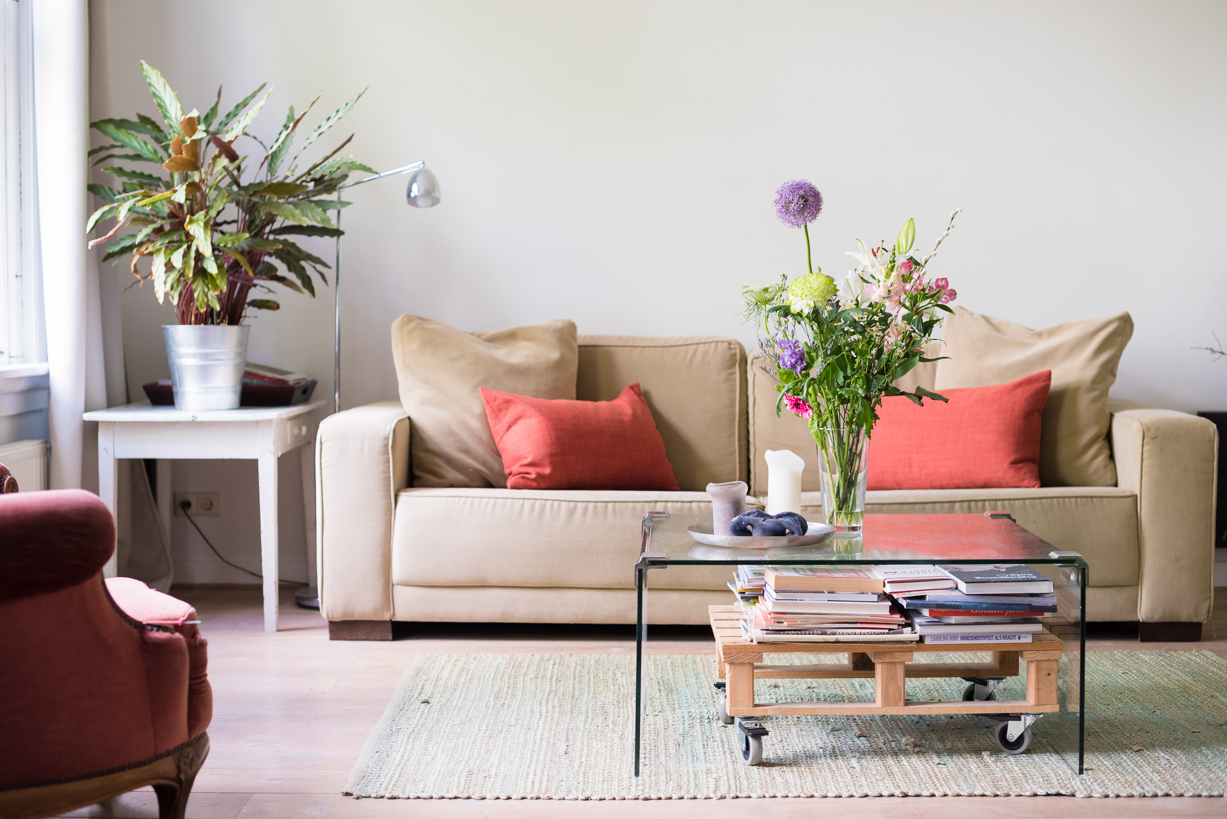 Bright apt in center with canal view and king bed! in De Baarsjes - Oud-West, Amsterdam