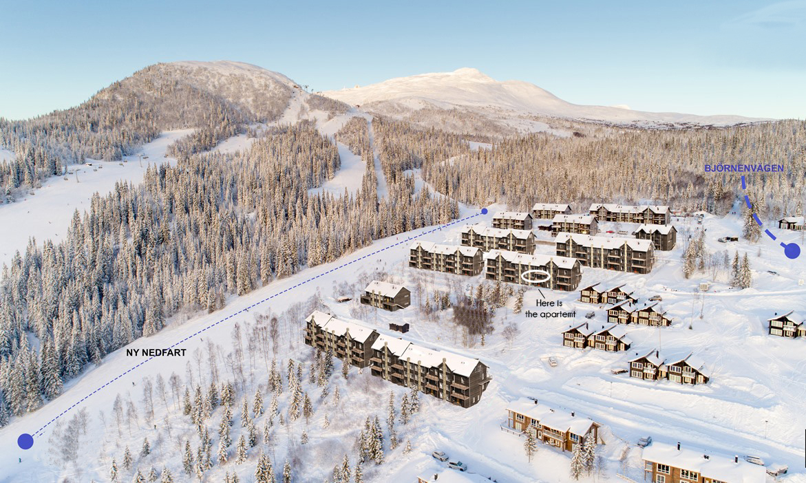 Ski-in, ski-out apartment Åre Sadeln
