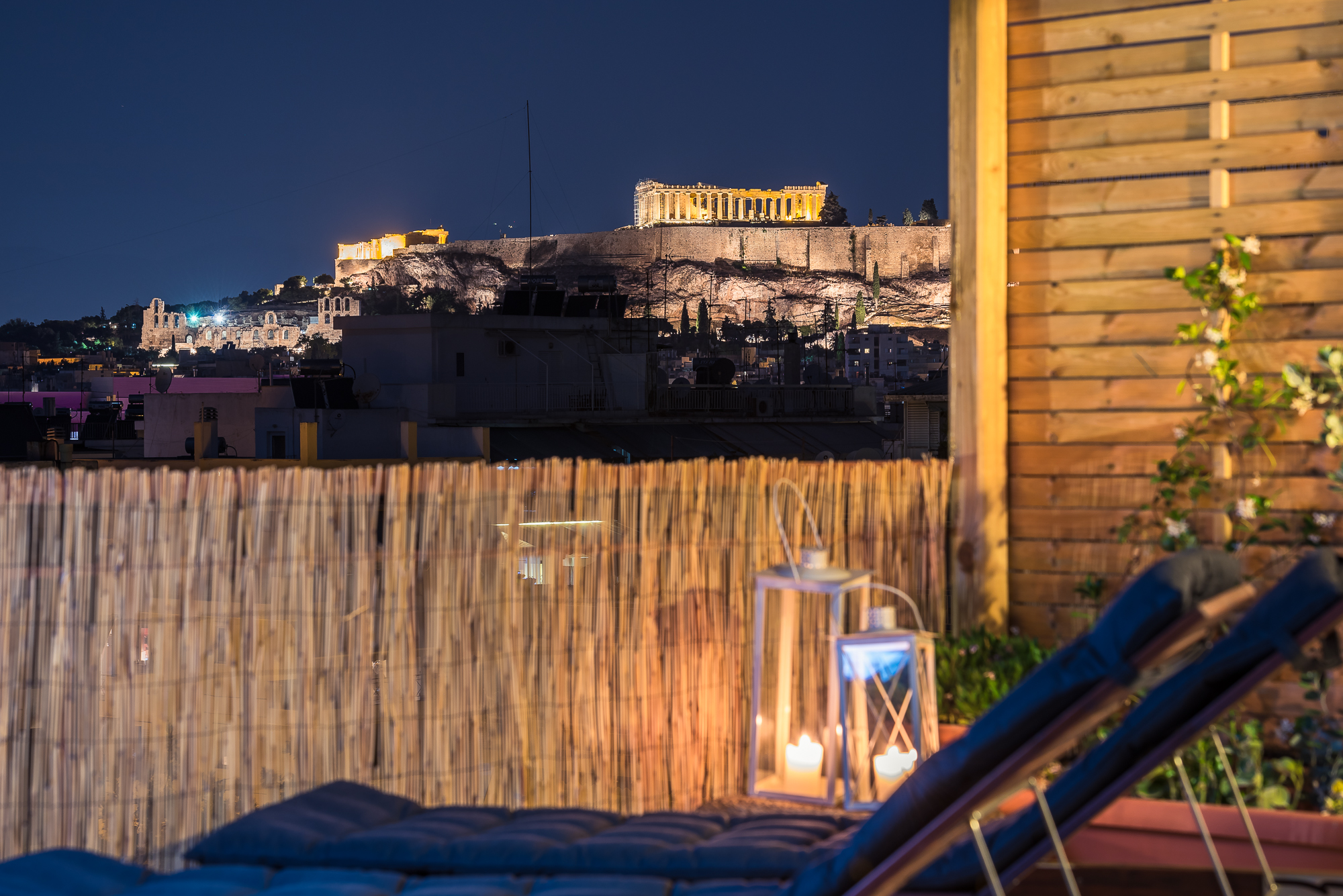 Acropolis view under the stars!