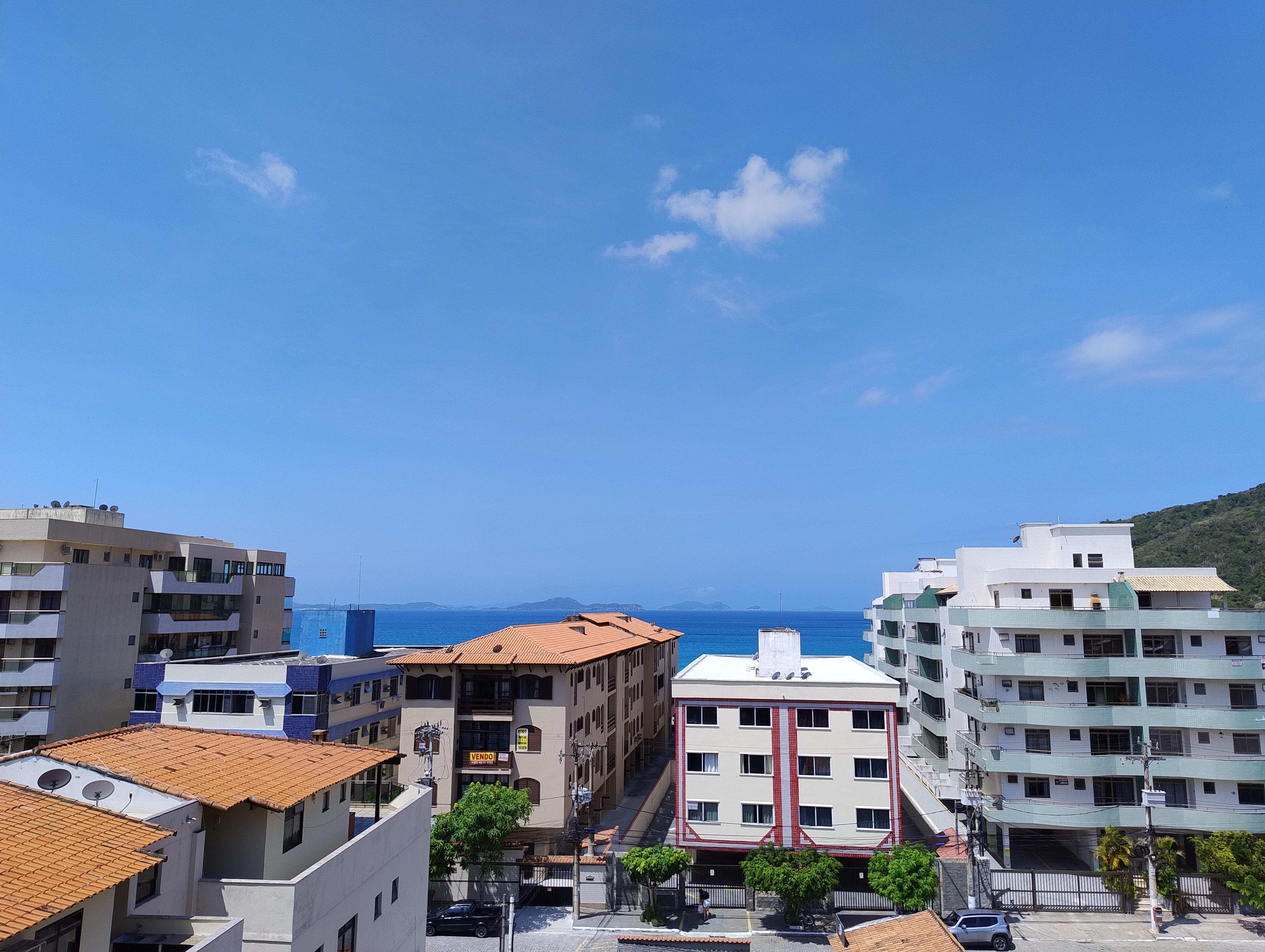 Cozy apt room and living room with sea view