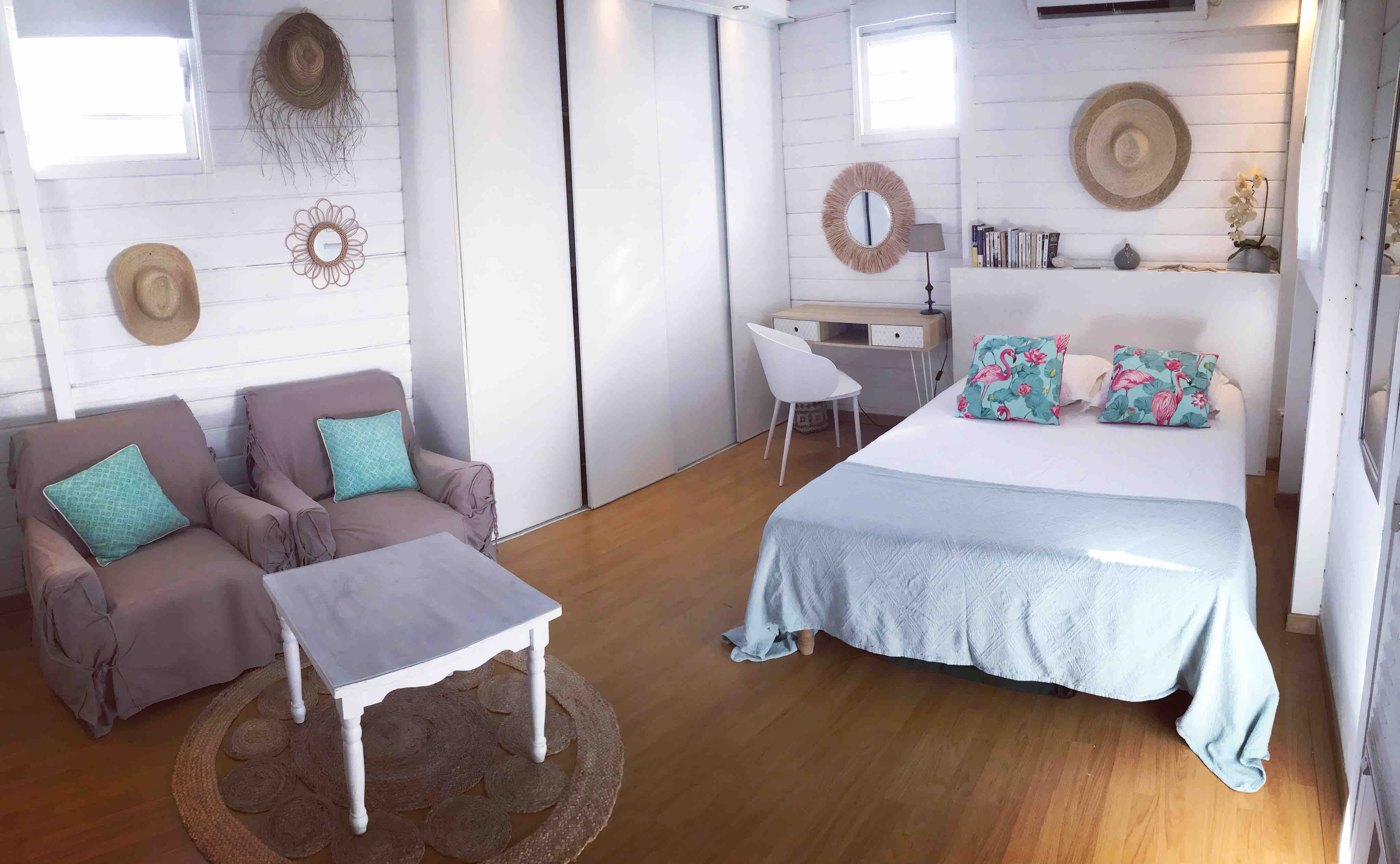 The Blue Pearl:  Bungalow and pool