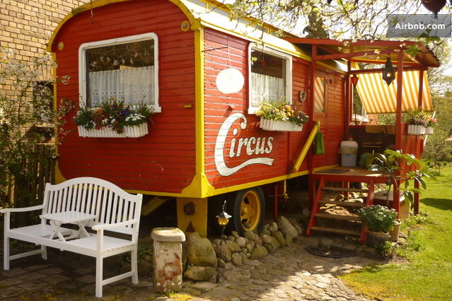 Original Zirkuswagen - Ferienhaus in Wredenhagen