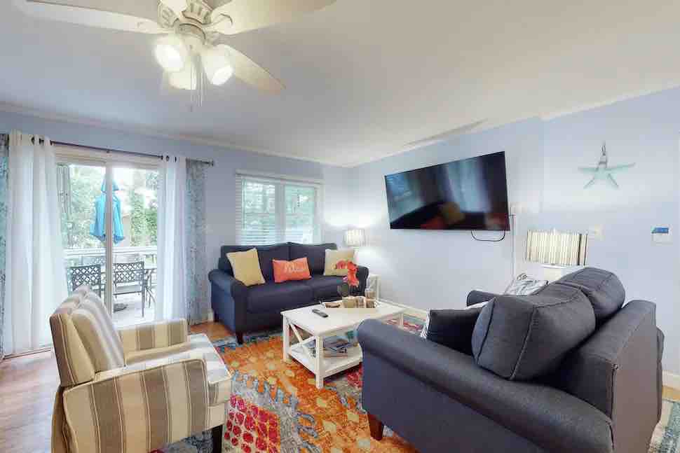 Beach Retreat is a 3 bedrooms2 baths beach house.