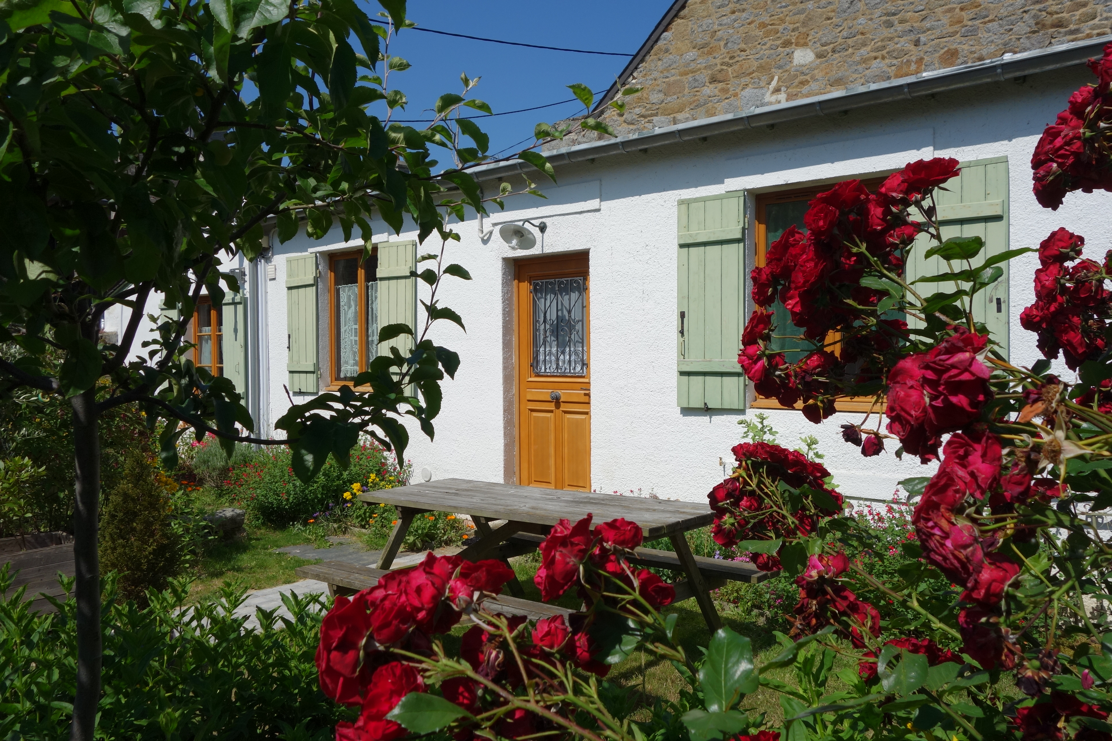 Maison St-Brieuc centre-2 ch/4P ground floor/quiet garden