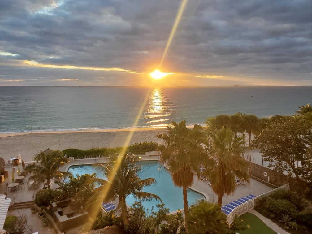 Direct Ocean View from the Balcony in Fort Lauderdale, Broward County