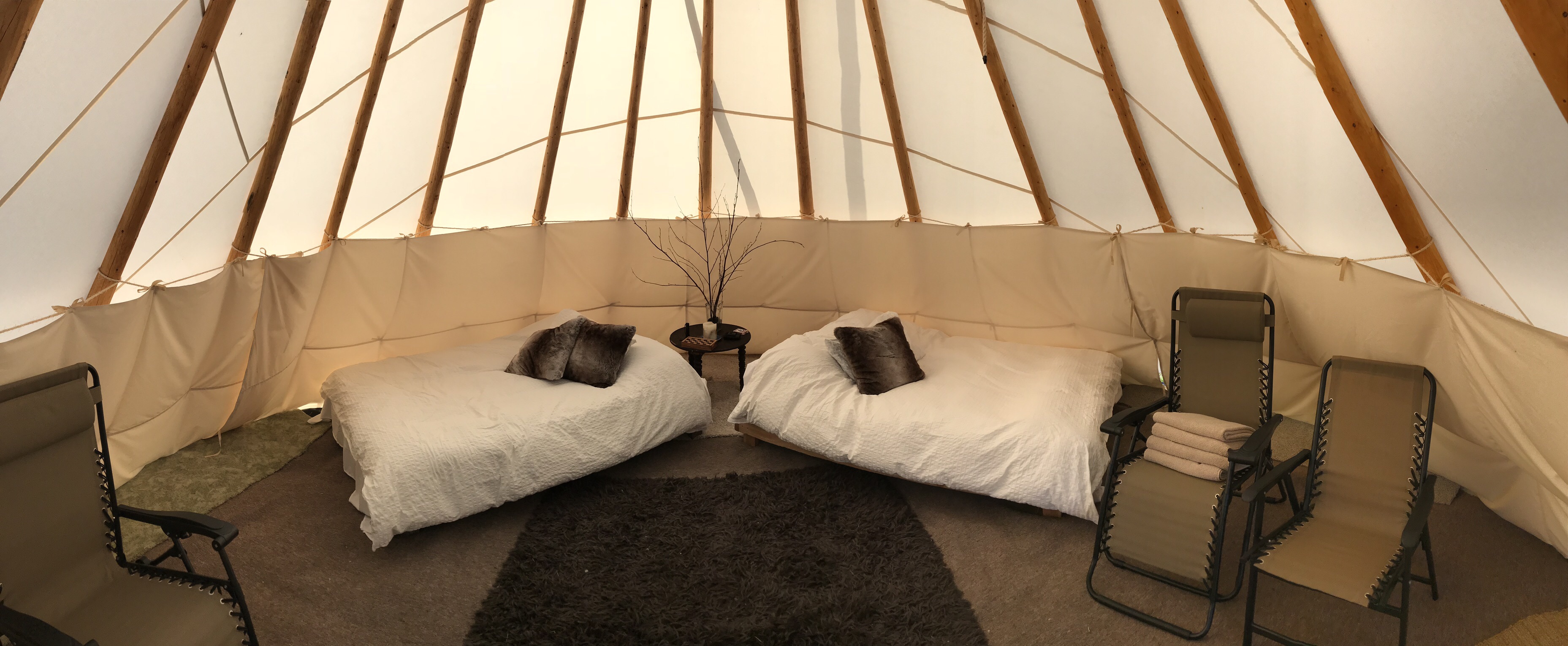 River View Tipi North Tipis for Rent in Coquille, Oregon, United