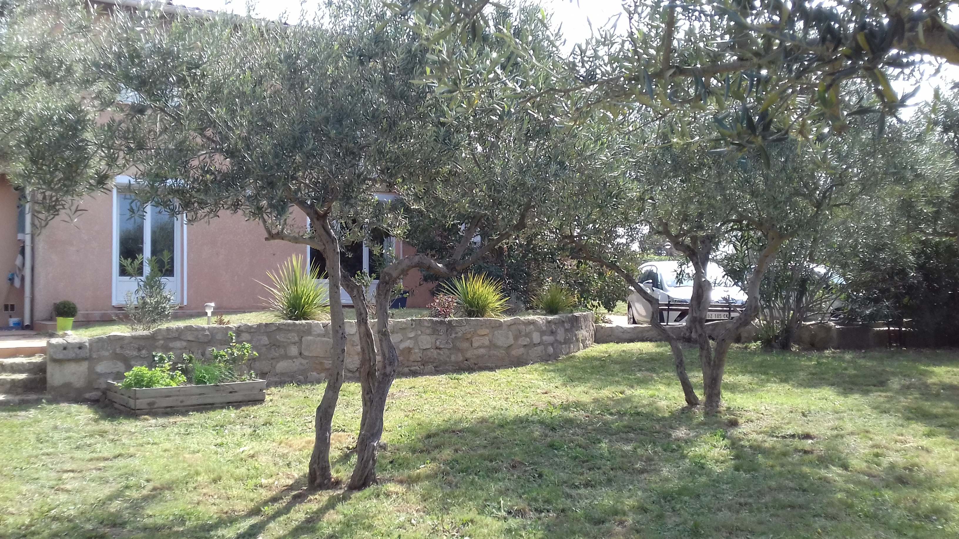 Entire house on 1000 m2 enclosed wooded land.