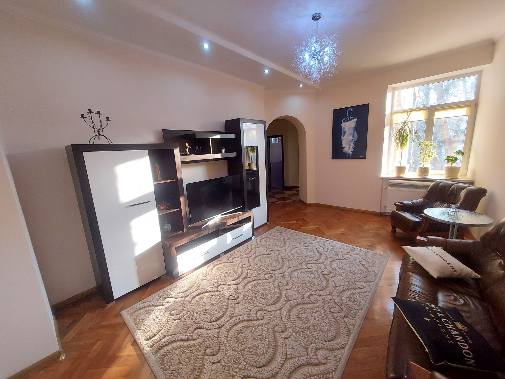 A two-bedroom apartment in the center of the city.