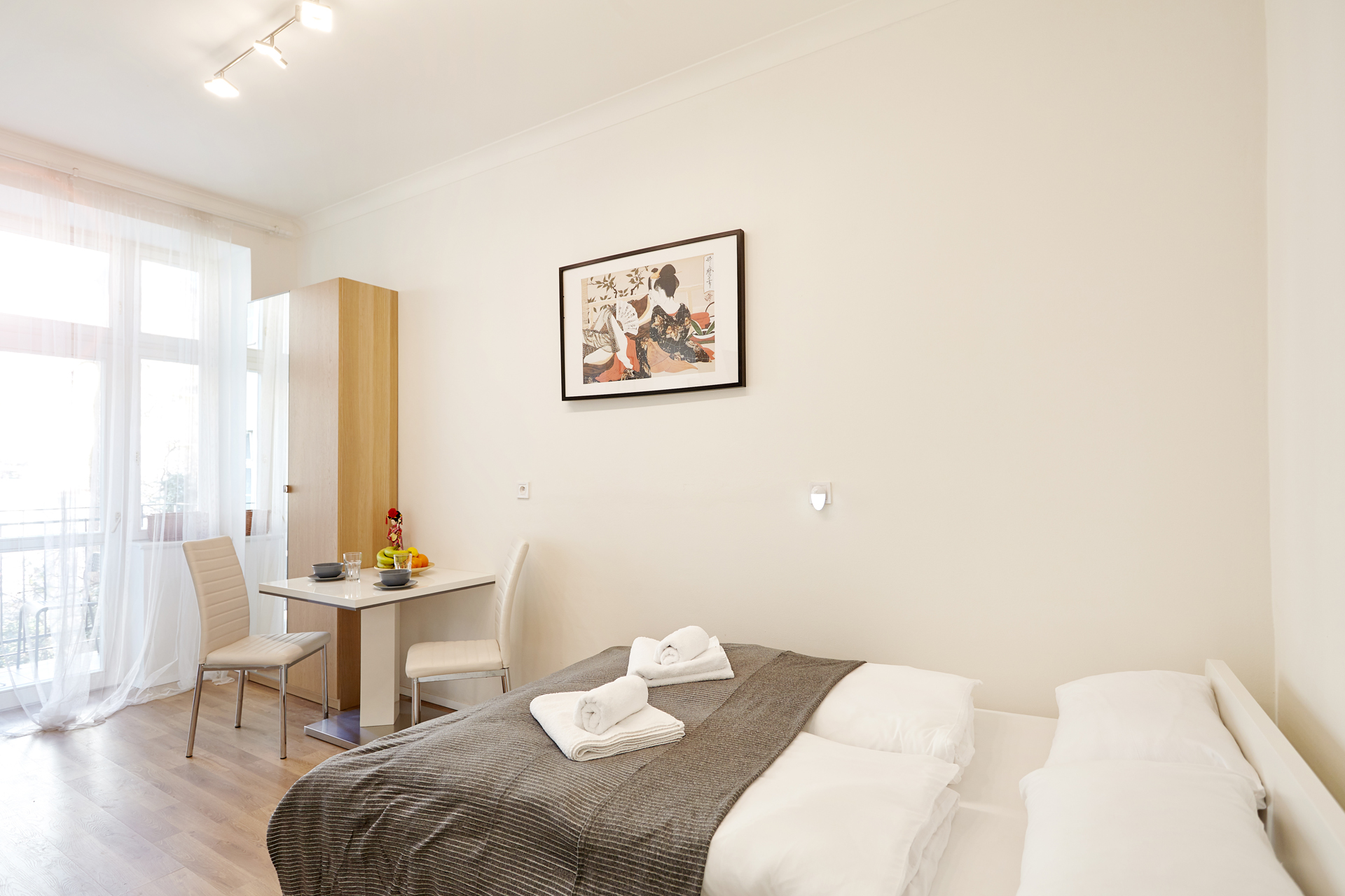 Friendly apartments in Prague + Balcony #201
