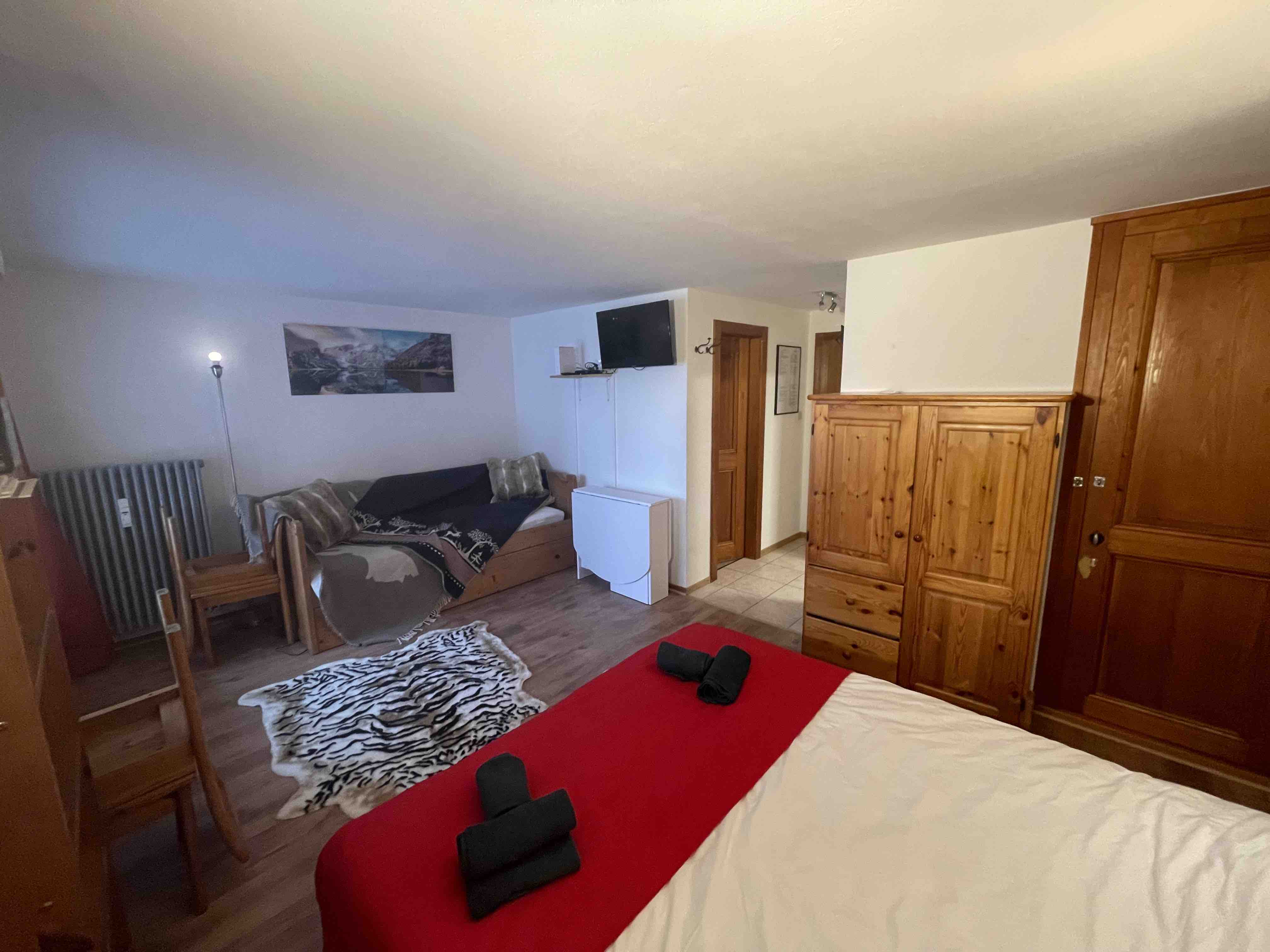 2-3pers flat, garden & view, 2min. Médran-VERBIER