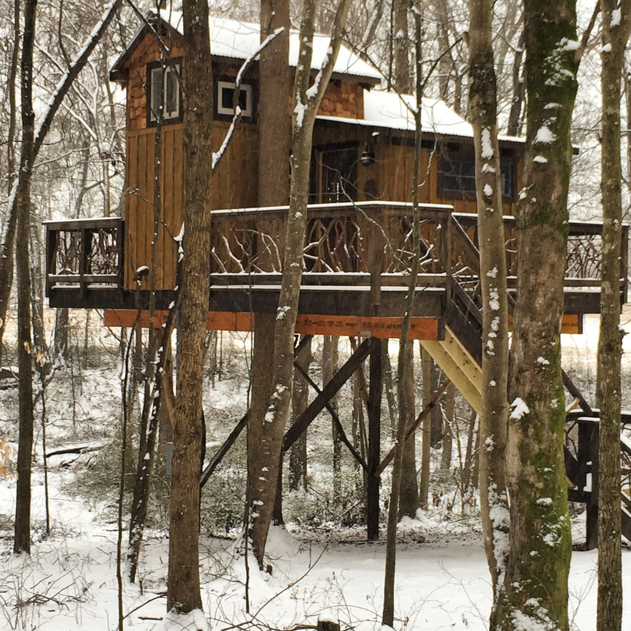 Cherry Treesort "Miss Molly" Treehouses for Rent in China Grove