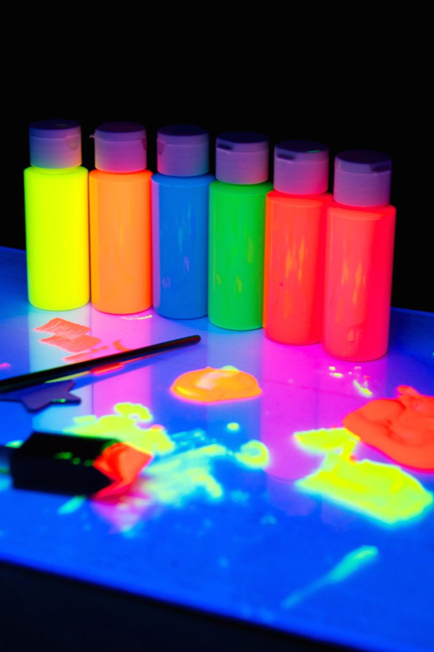 Glow in dark canvas painting Airbnb