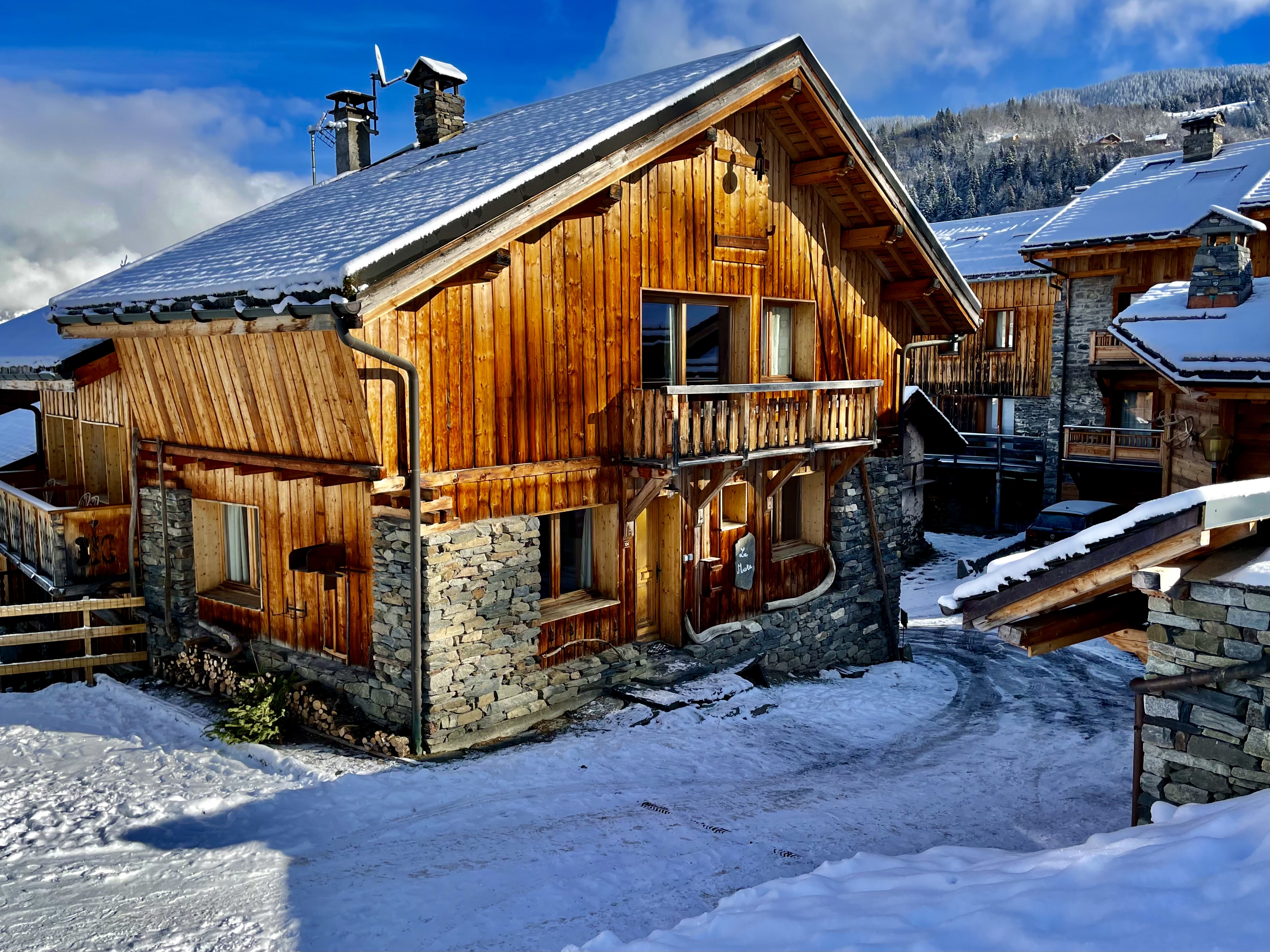 Luxury chalet with sauna, ski back possible