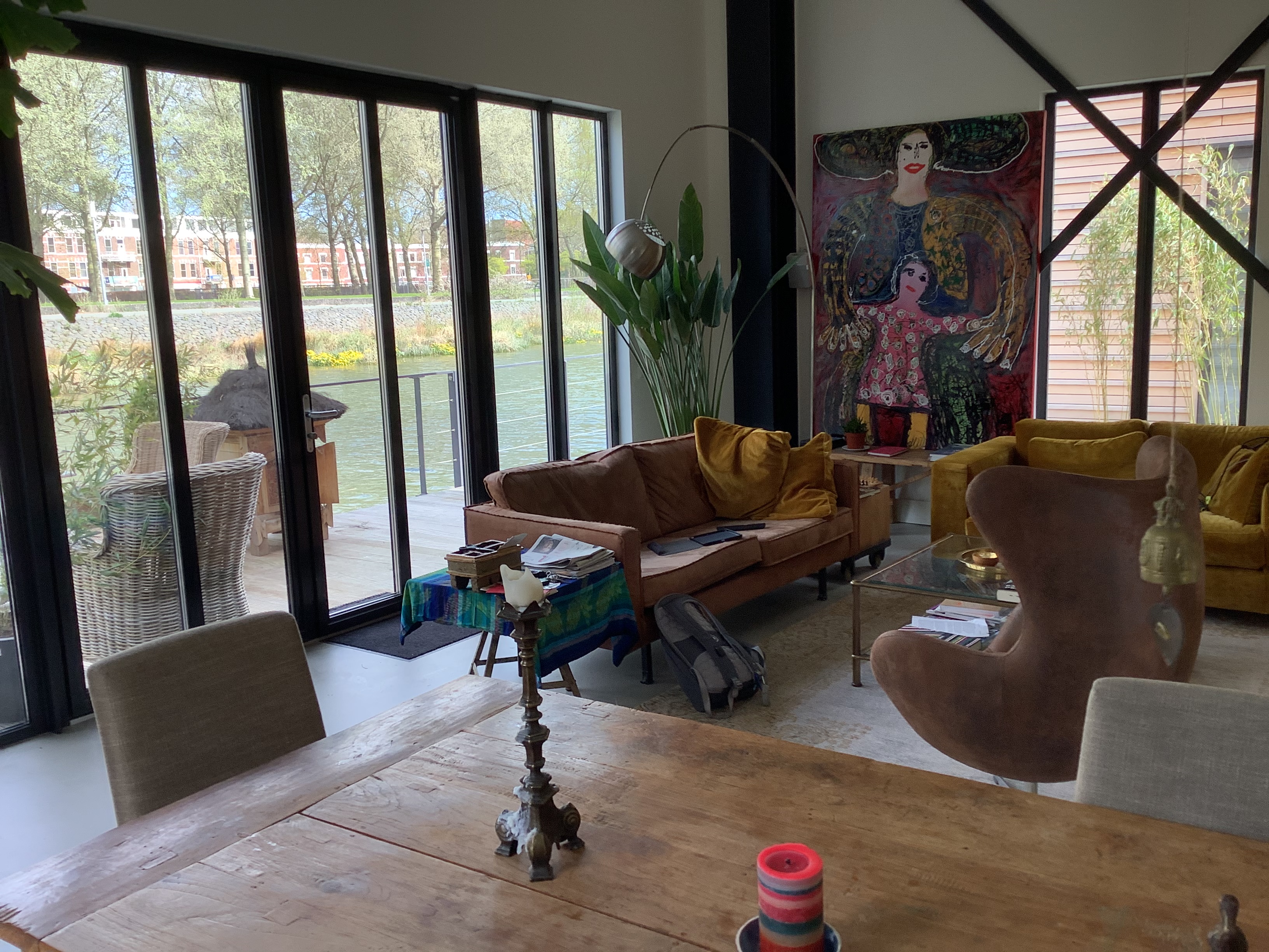 Romantic living in tidal rivier — Rotterdam stay