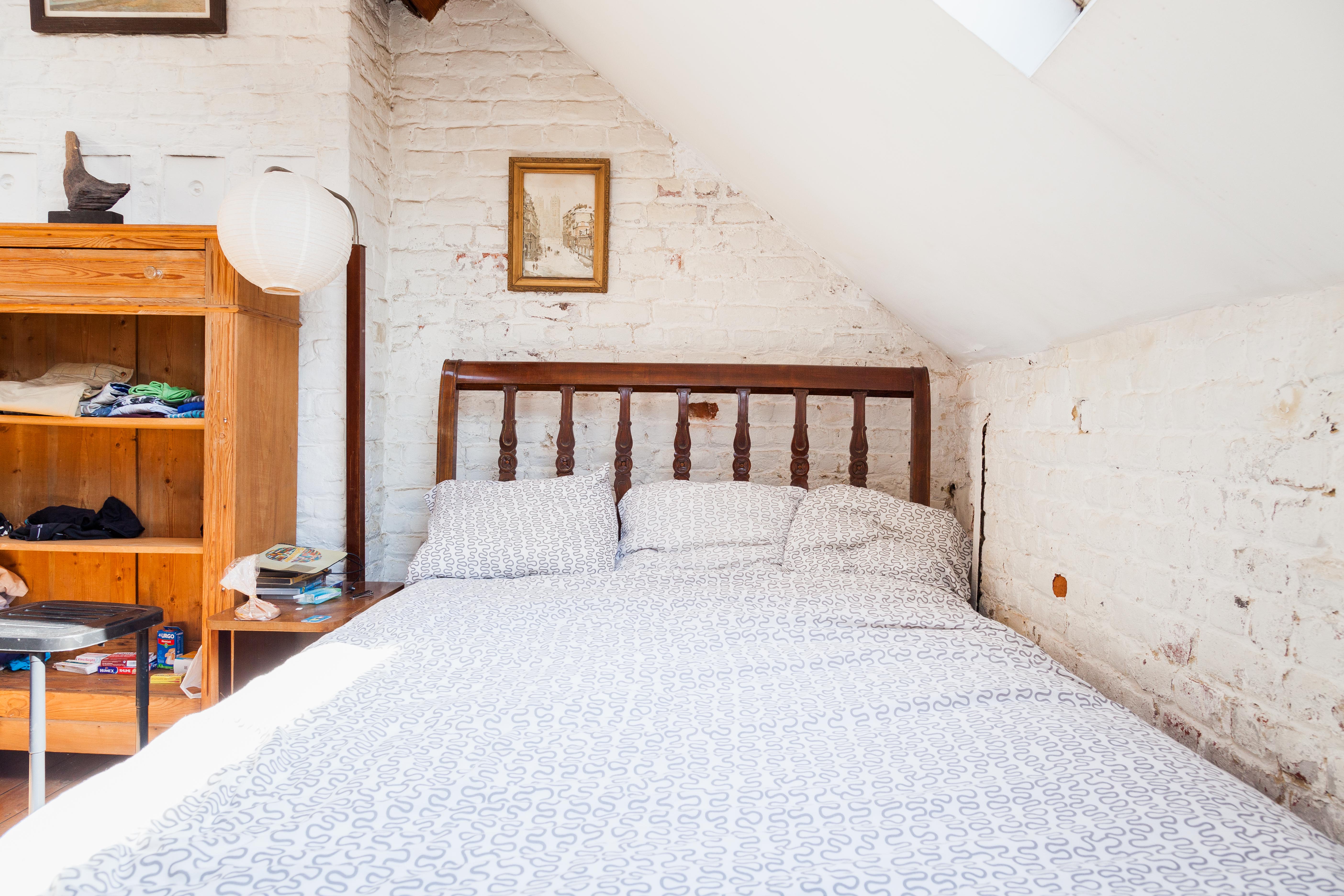 room under the roof garden side in Ixelles, Brussels