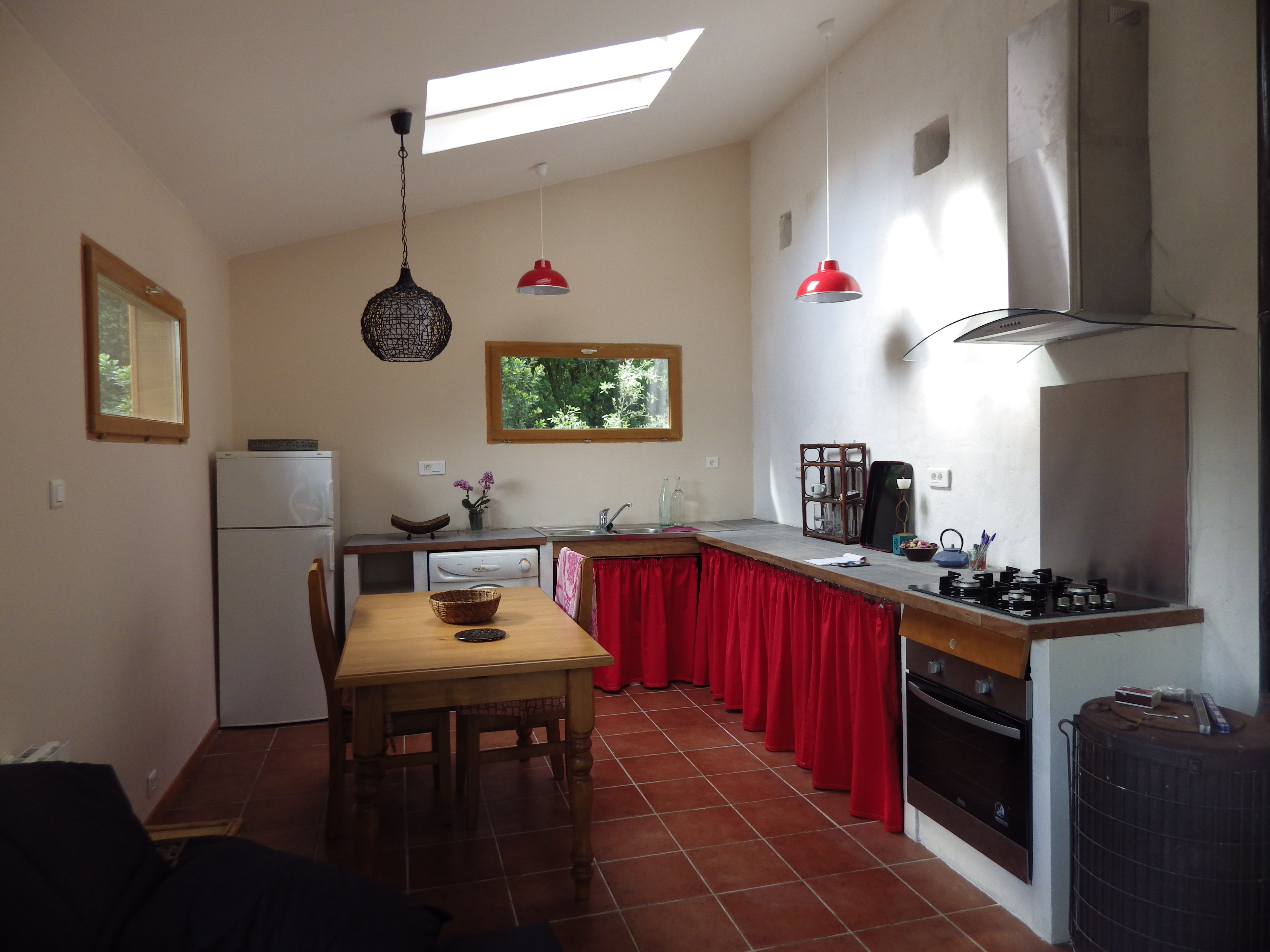 little house in the pine trees