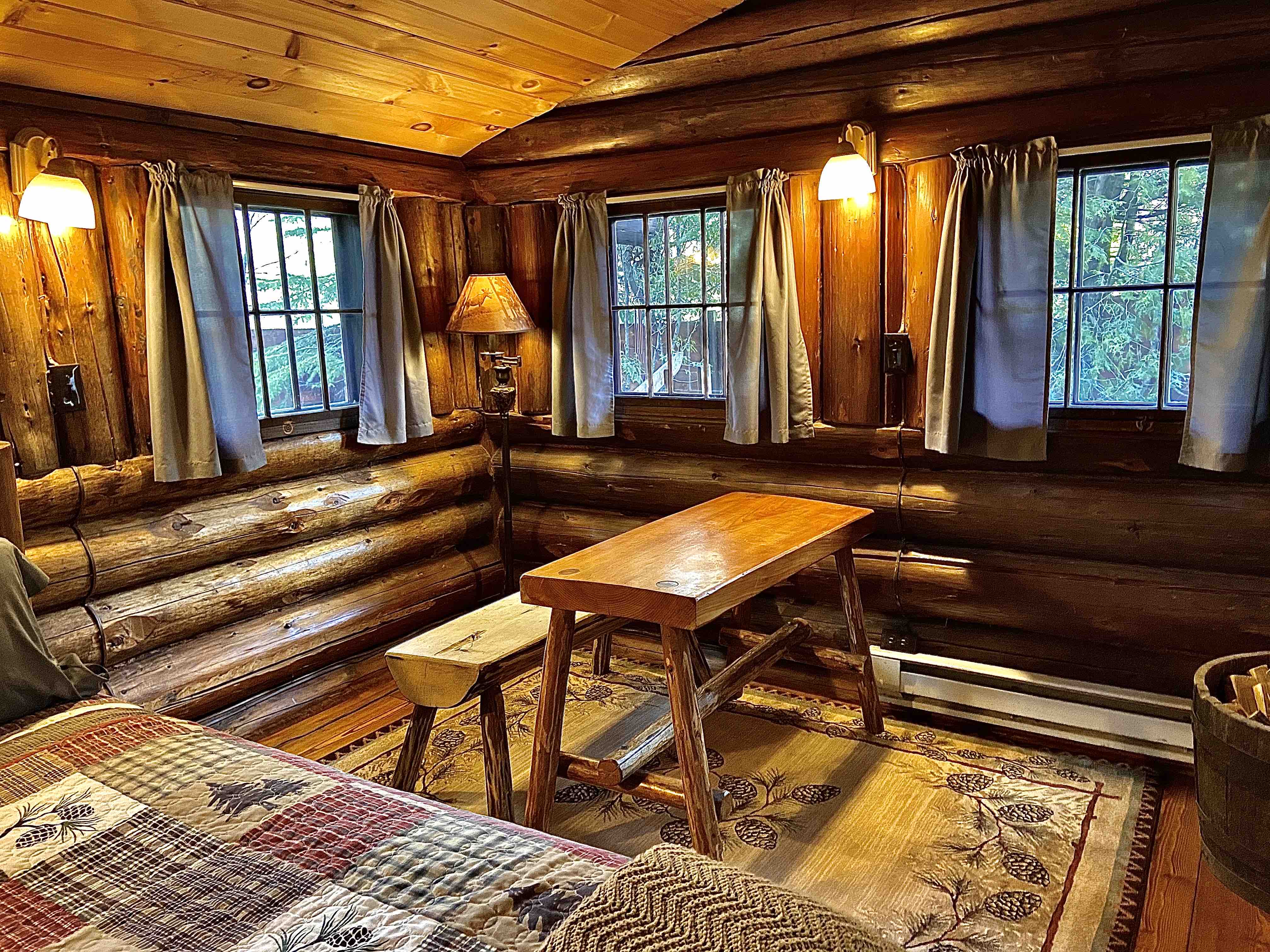 Rustic Log Cabin 2 "Peaceful Oasis" Cabins for Rent in Lisbon, New