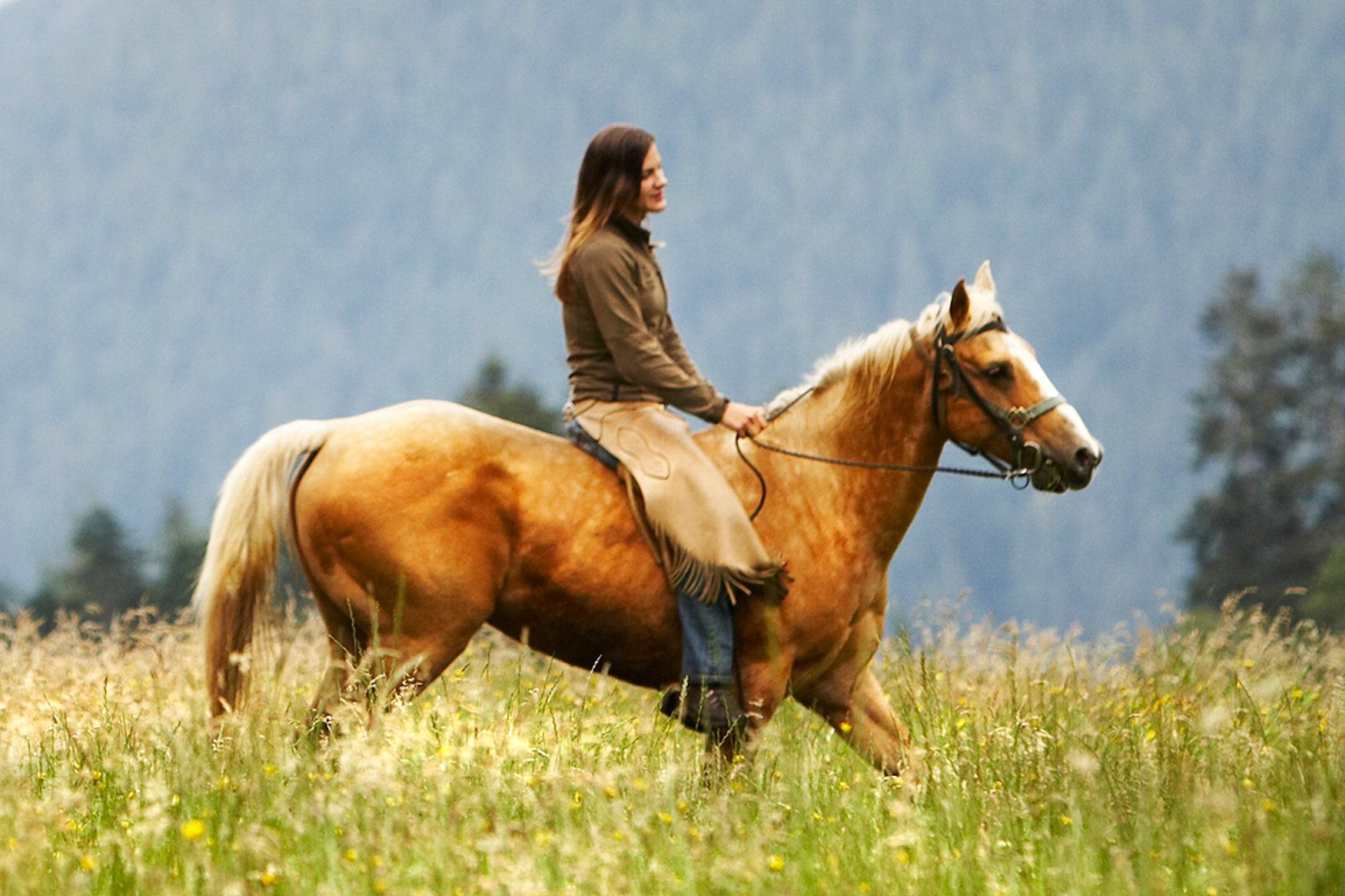 Horseback riding in Diamond Lake