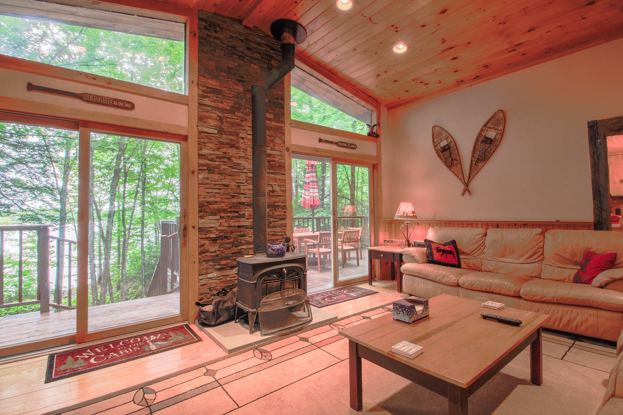 Spacious Waterfront Chalet W Cozy Wood Stove Outdoor Firepit Grill More Houses For Rent In Bridgton Maine United States
