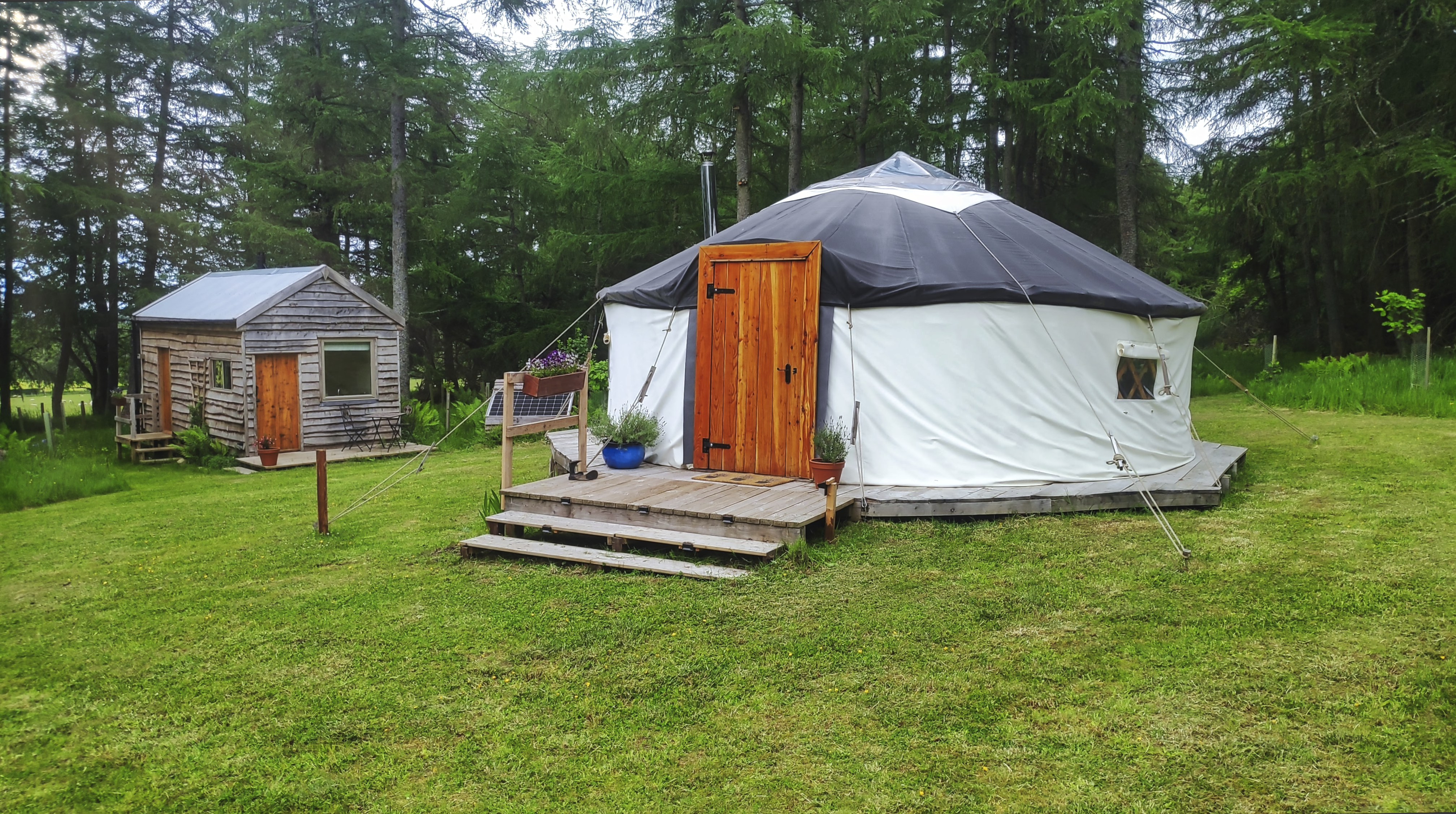 Woodland Yurt near Edinburgh
