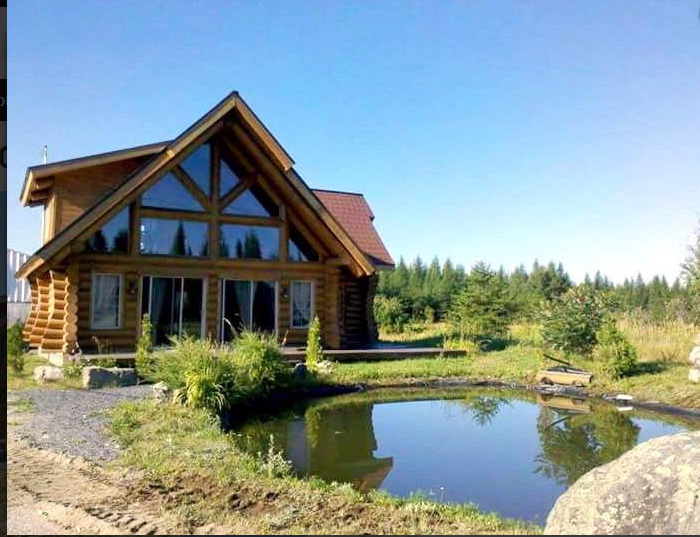 Magnifique résidence en bois ronds Chalets à louer à SaintHenride