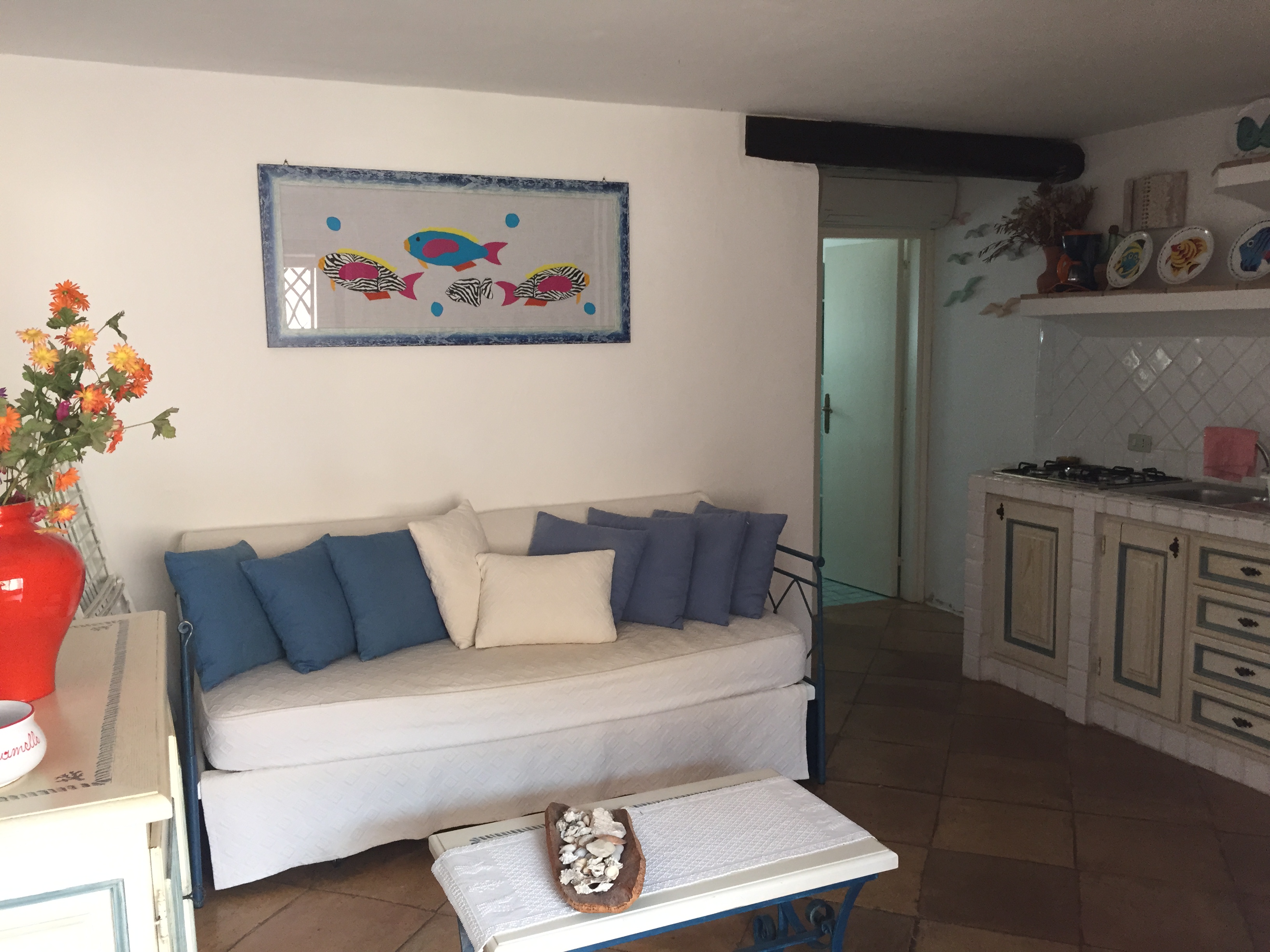 Two-room apartment in Baja Sardinia 100 meters from the beach