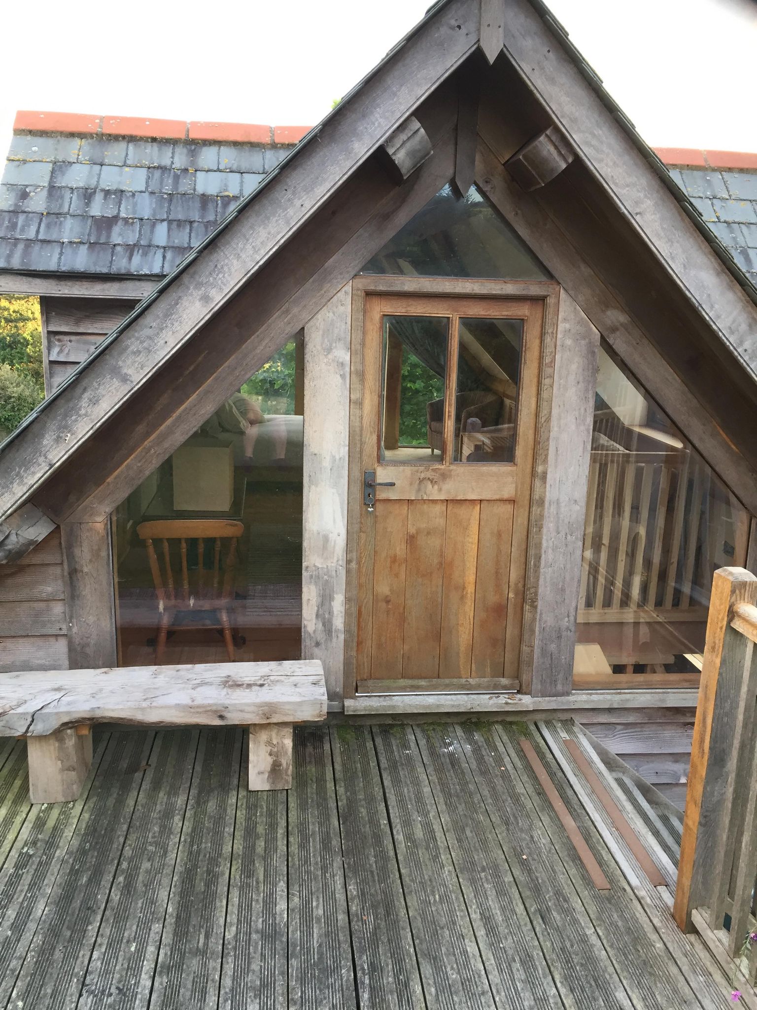 Character green oak barn with views Barns for Rent in Ashford, North