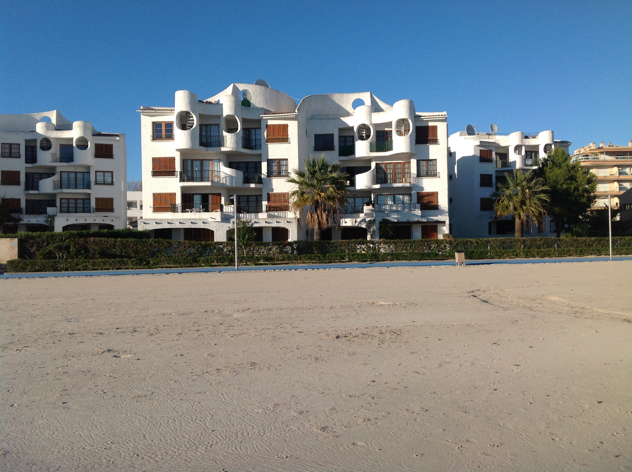 Apartment on the beach.
