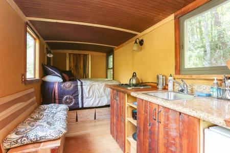 Classy Finely Finished Tiny House Box Truck Tiny Houses For Rent In Weaverville North Carolina United States