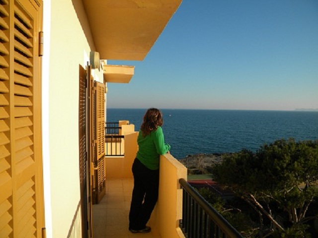 Facing the sea and beautiful beache