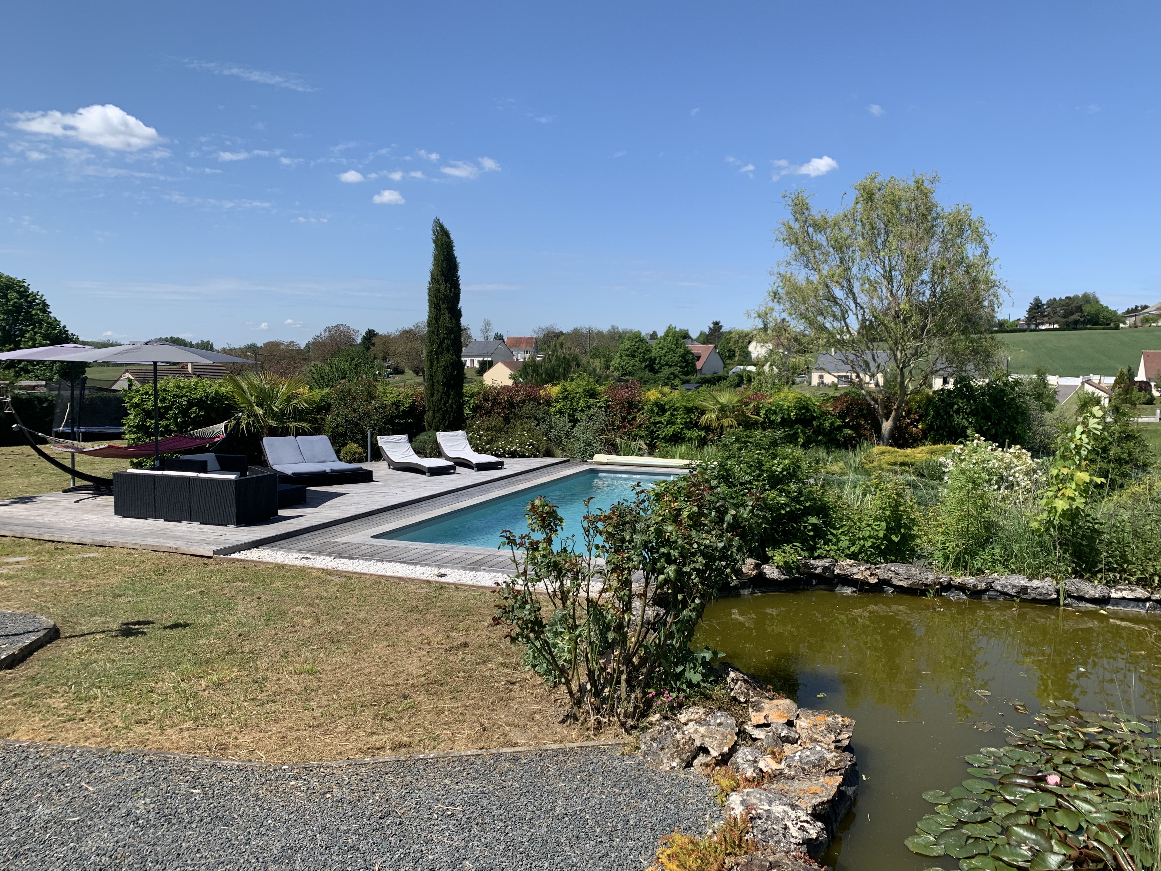 Entire house pool-Loches Beauval castles