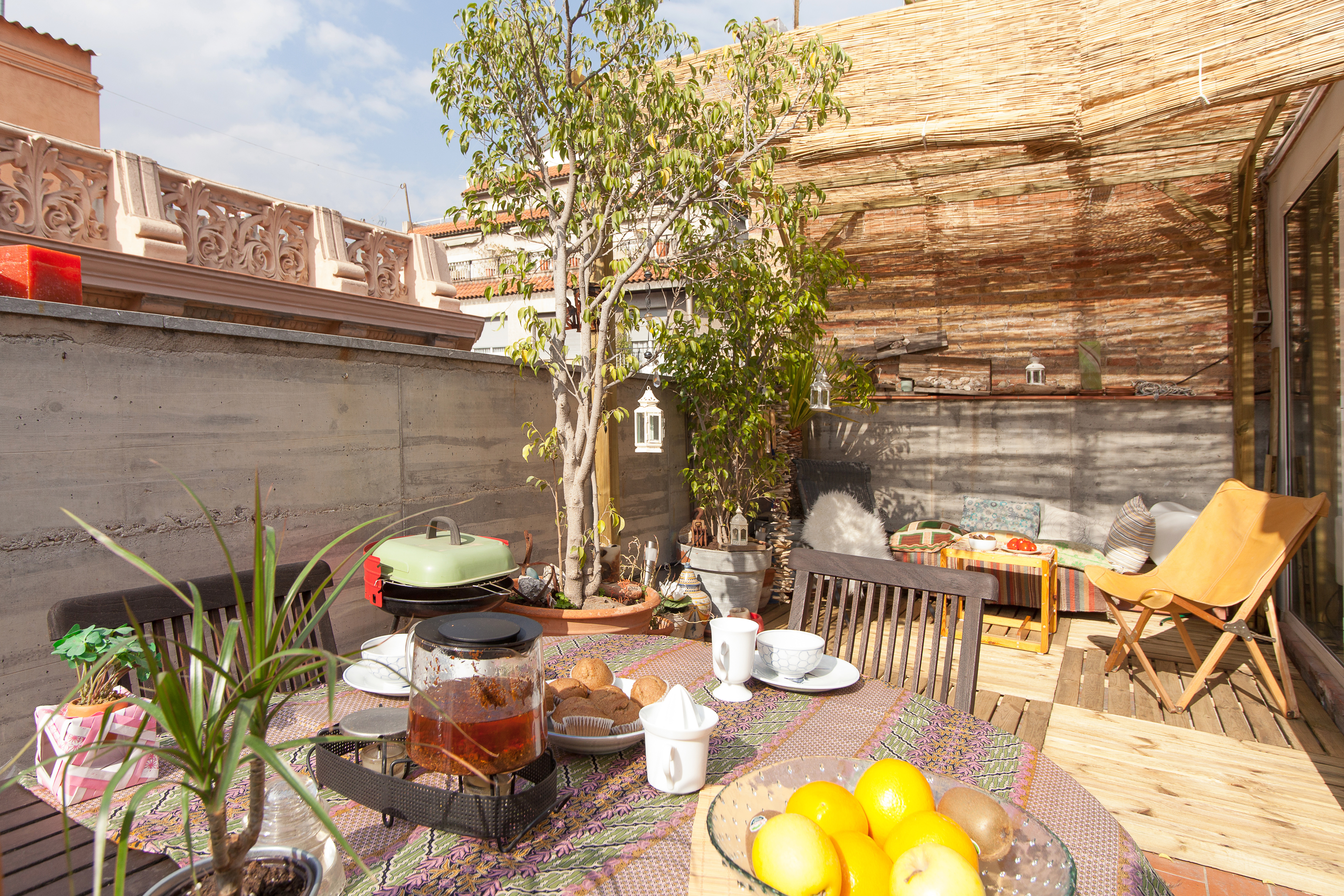 SUNNY TERRACE Flat in Gracia/wifi
