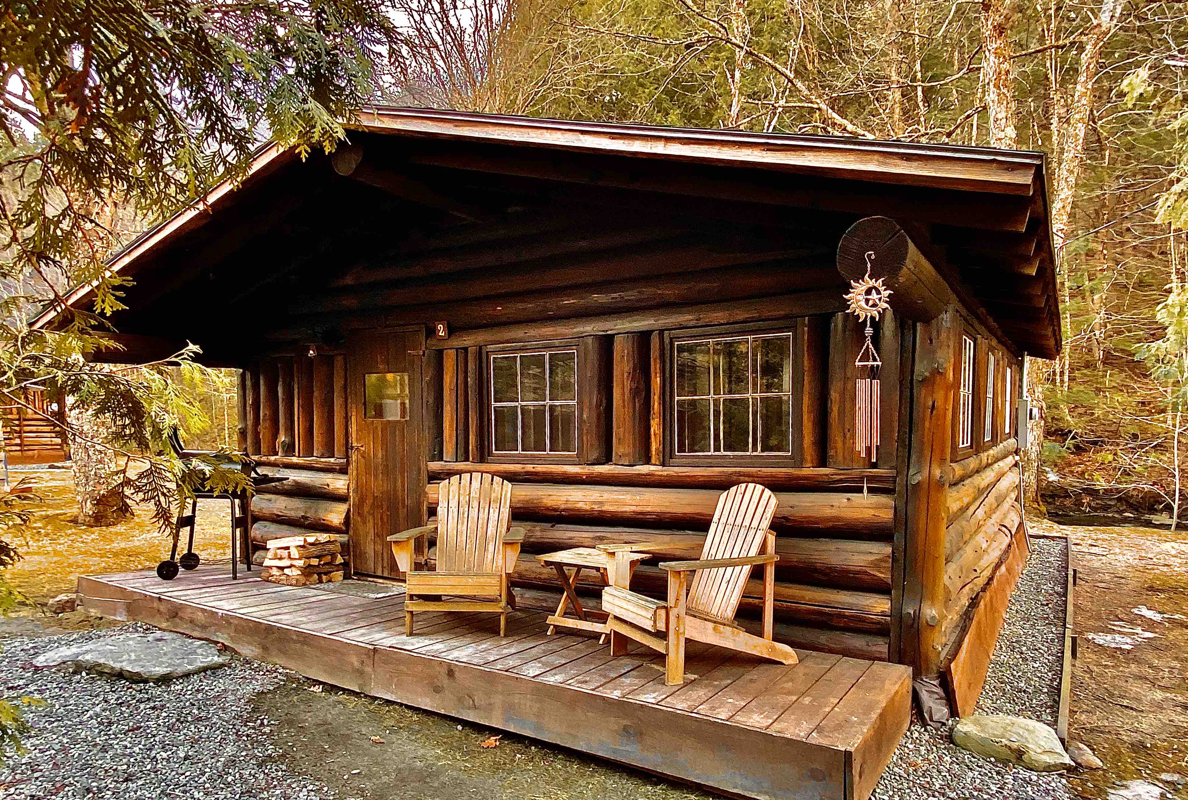 Rustic Log Cabin 2 "Peaceful Oasis" Cabins for Rent in Lisbon, New