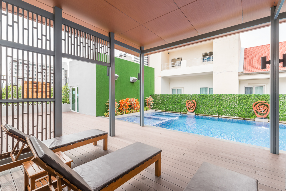 HZ6-3 min Nana BTS/Rooftop pool /WiFi speed 500Mbs