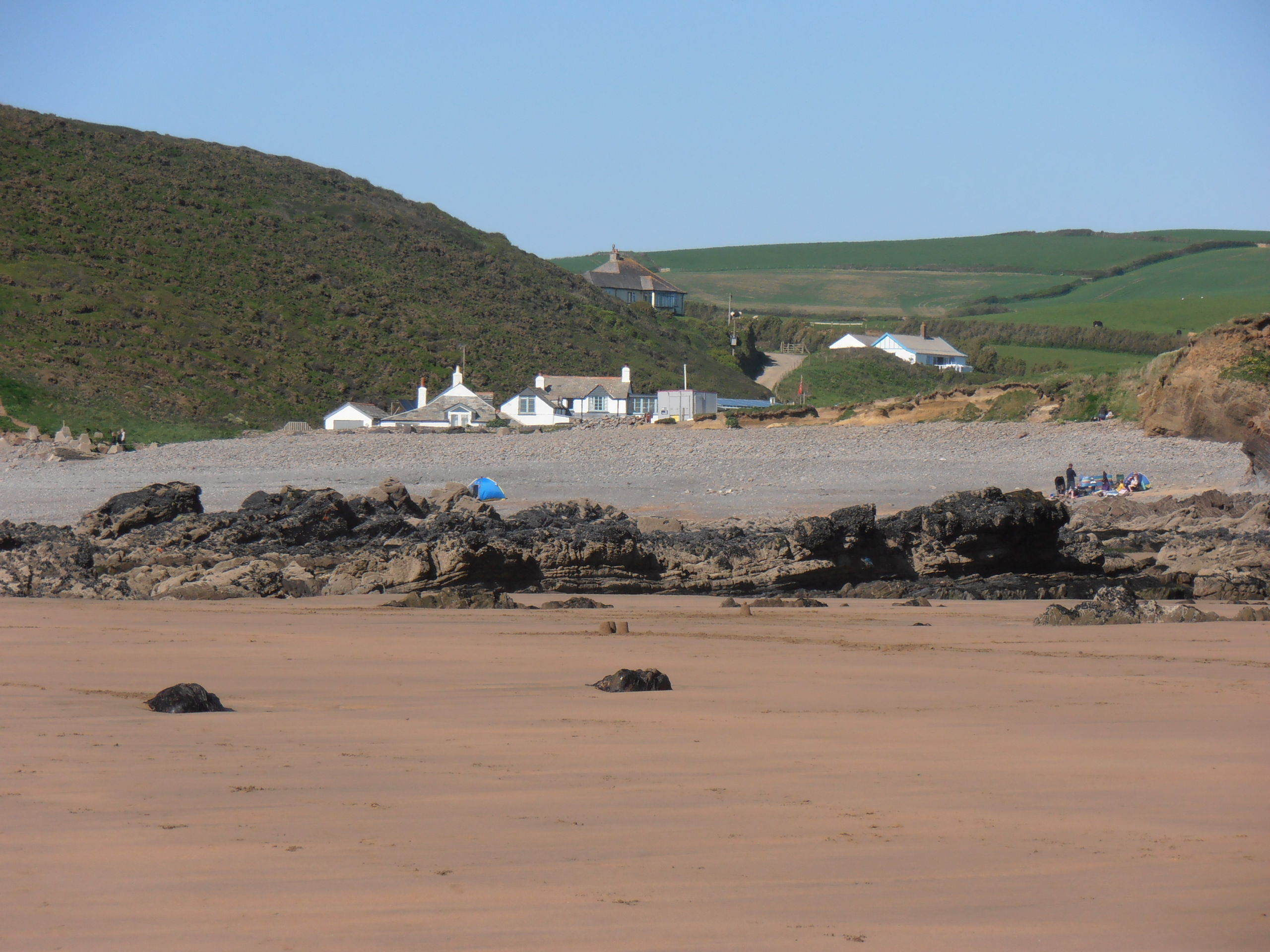 Timber Beach and Cliff House, North Cornwall