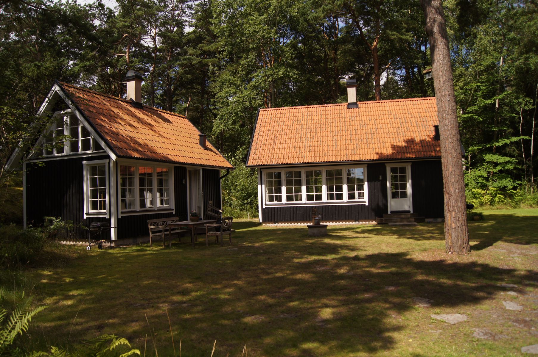 Open plan cottage 40 m², just 100 m from the beach