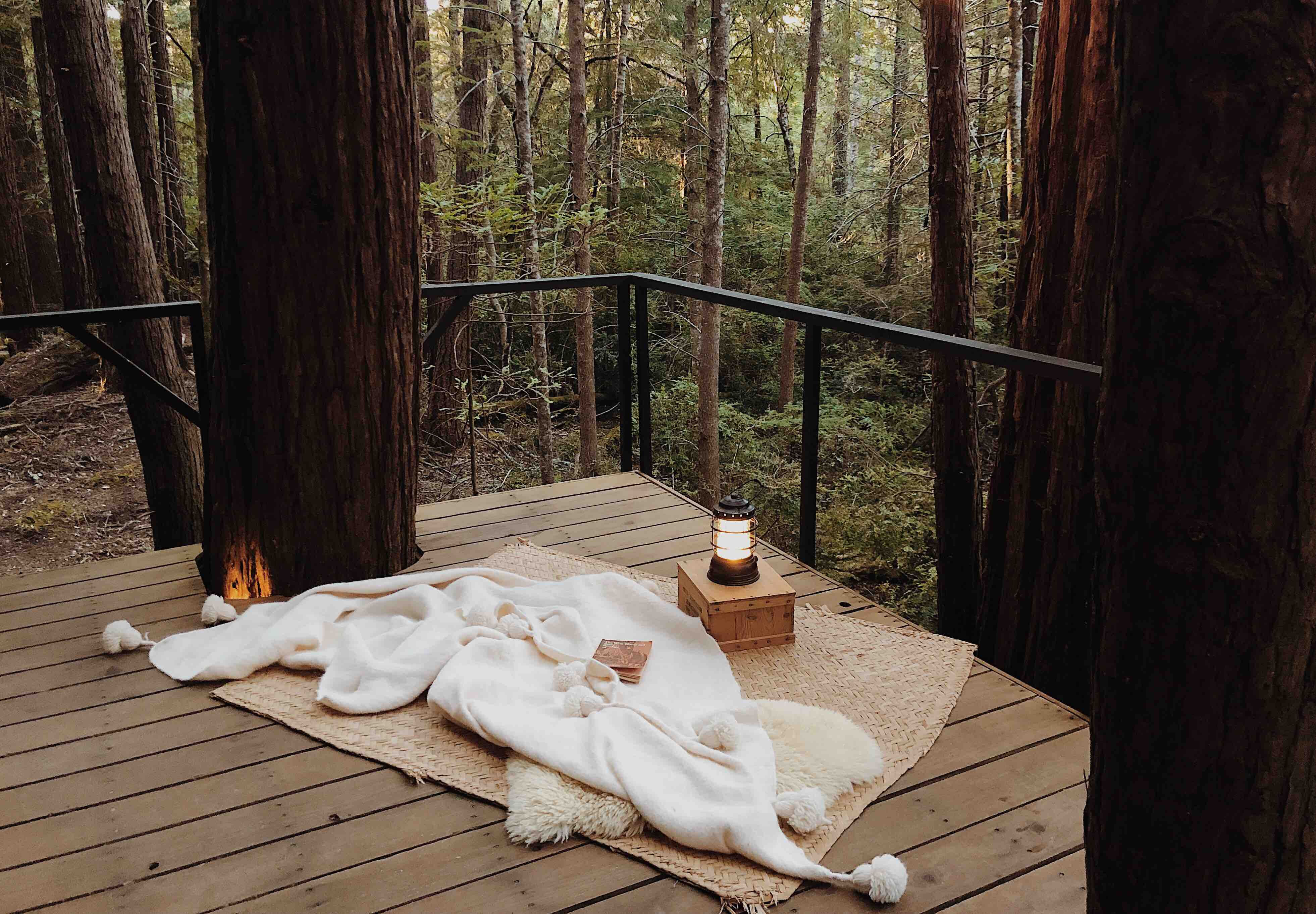 Forest Camping Hut Treehouses For Rent In Elk California United States