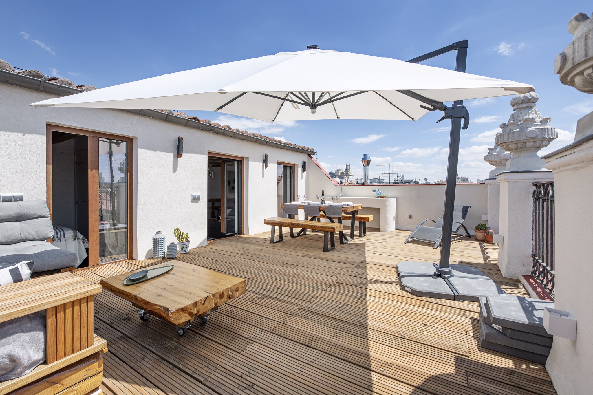 Luxury city center penthouse with terrace oasis