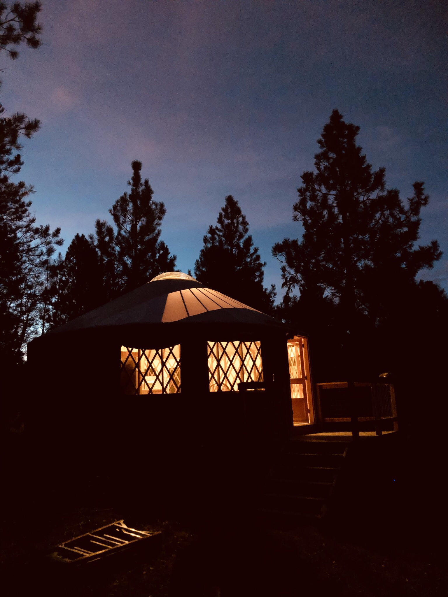 The Moon Yurt Yurts for Rent in McCall, Idaho, United States
